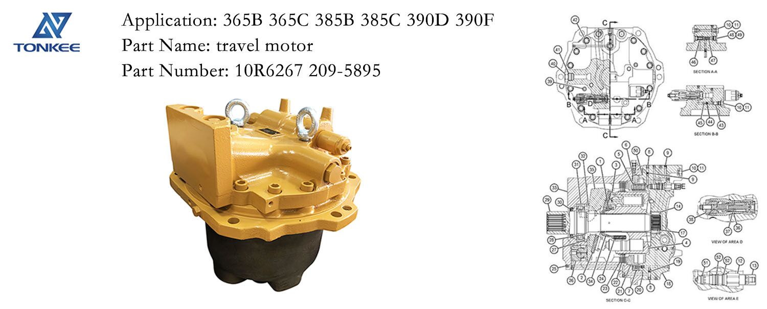 10R6267 209-5895 travel motor E365B E365C E385B E385C E390D E390F travel motor