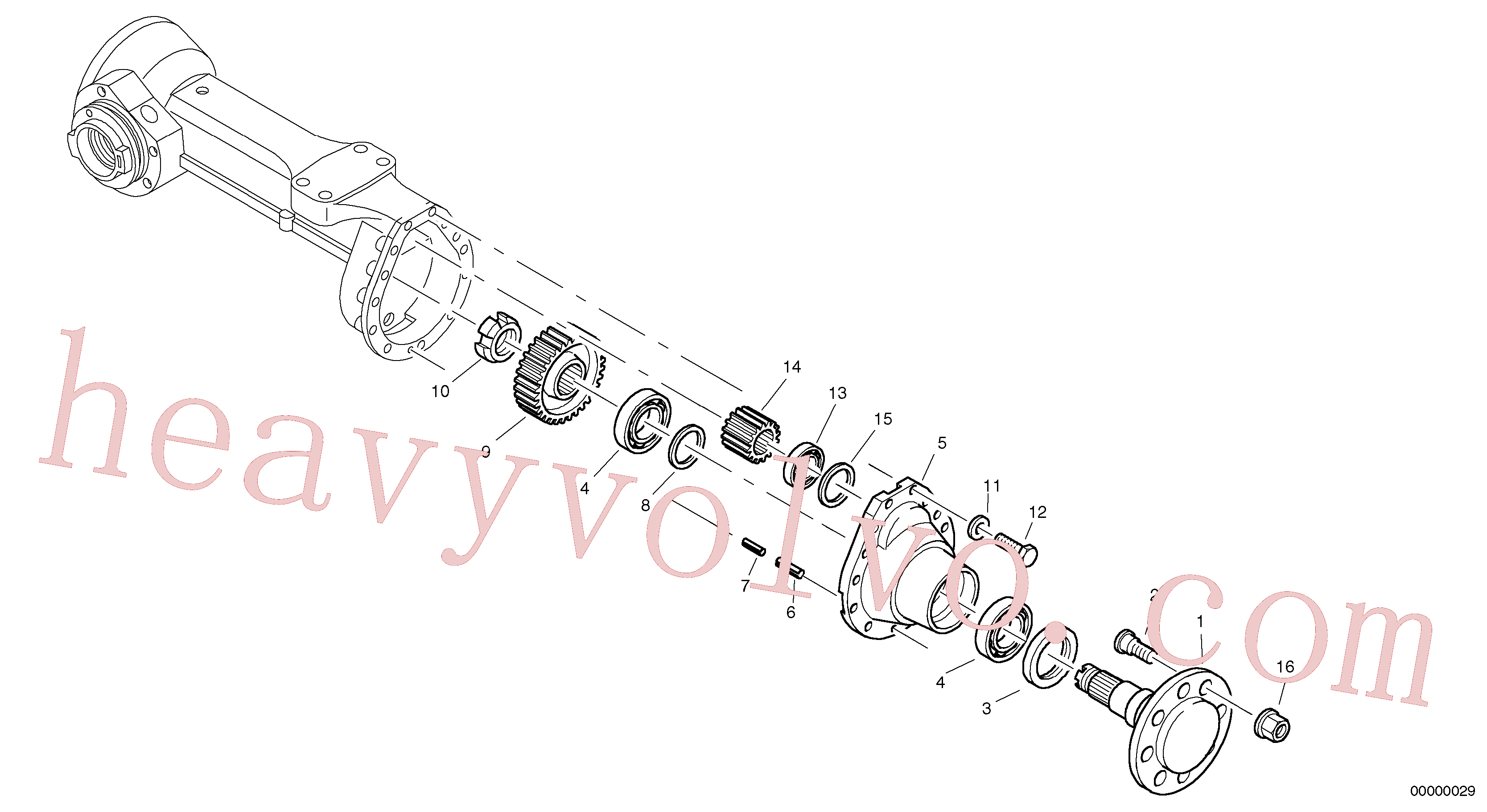 China Made ZM2809117 Wheel nut parts for Volvo Excavator