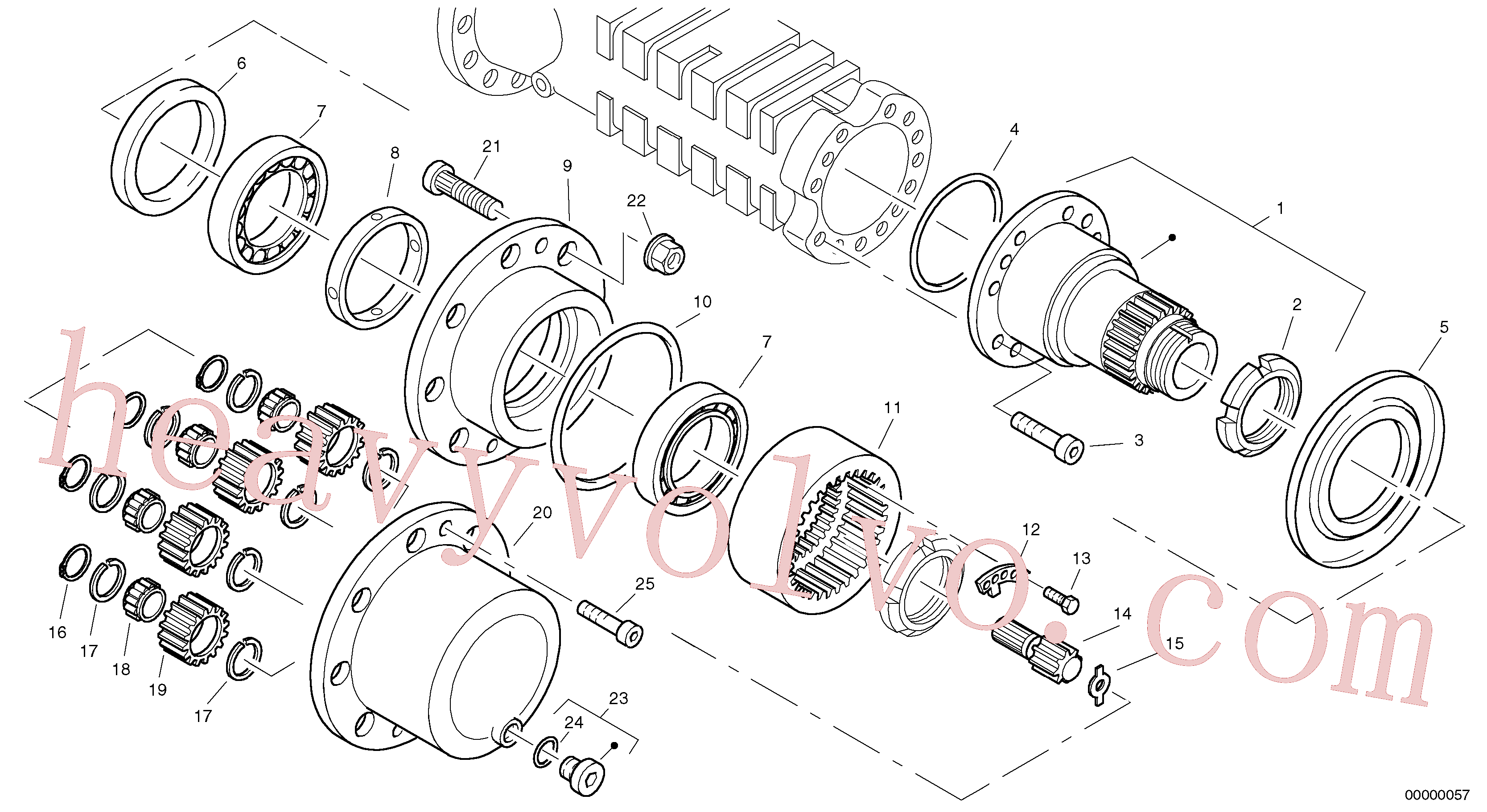 Volvo excavator part ZM5227730 Ring for sale