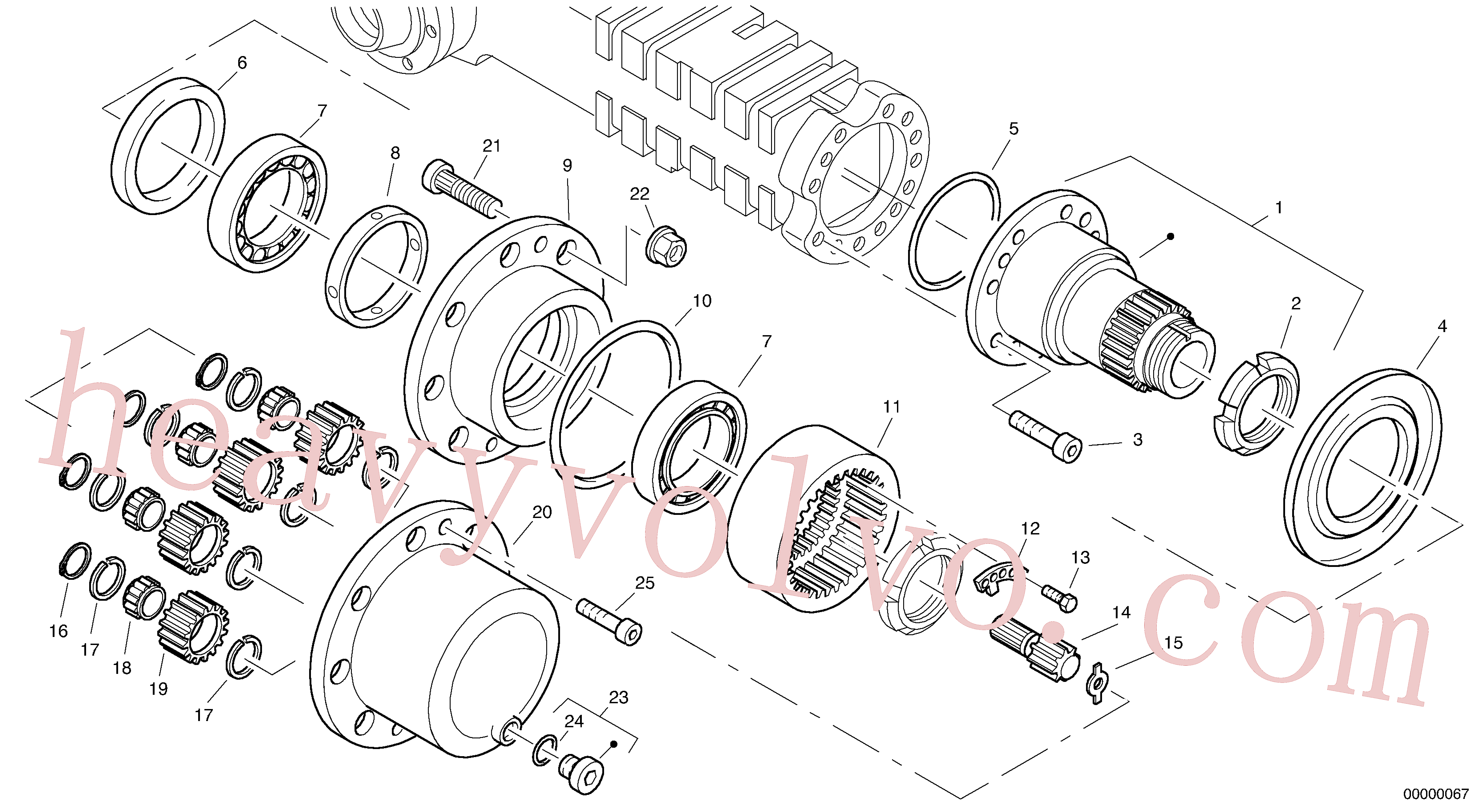 Volvo excavator part ZM5227730 Ring for sale