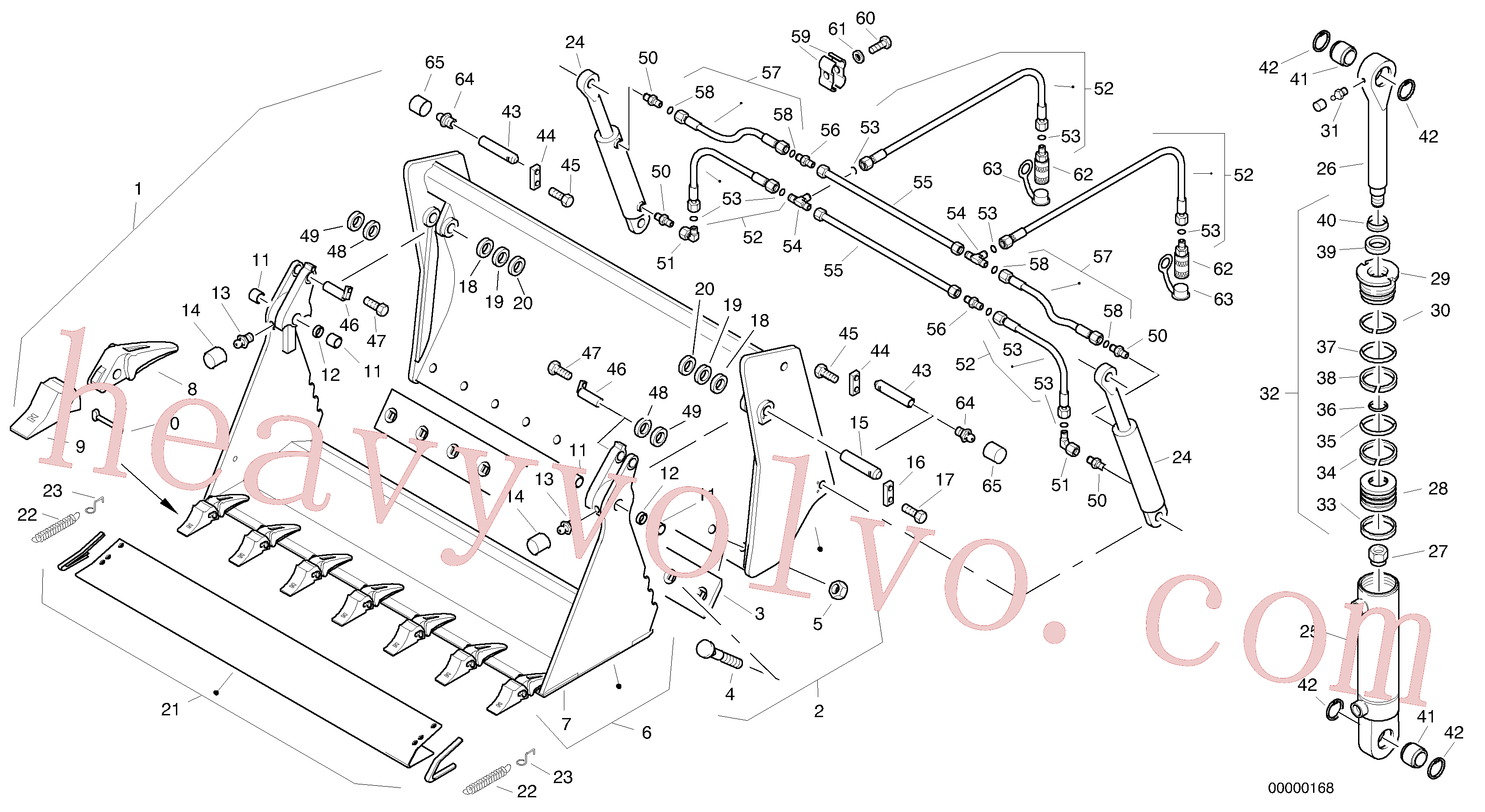 ZM2120880 Hose assembly for Volvo Excavator Parts