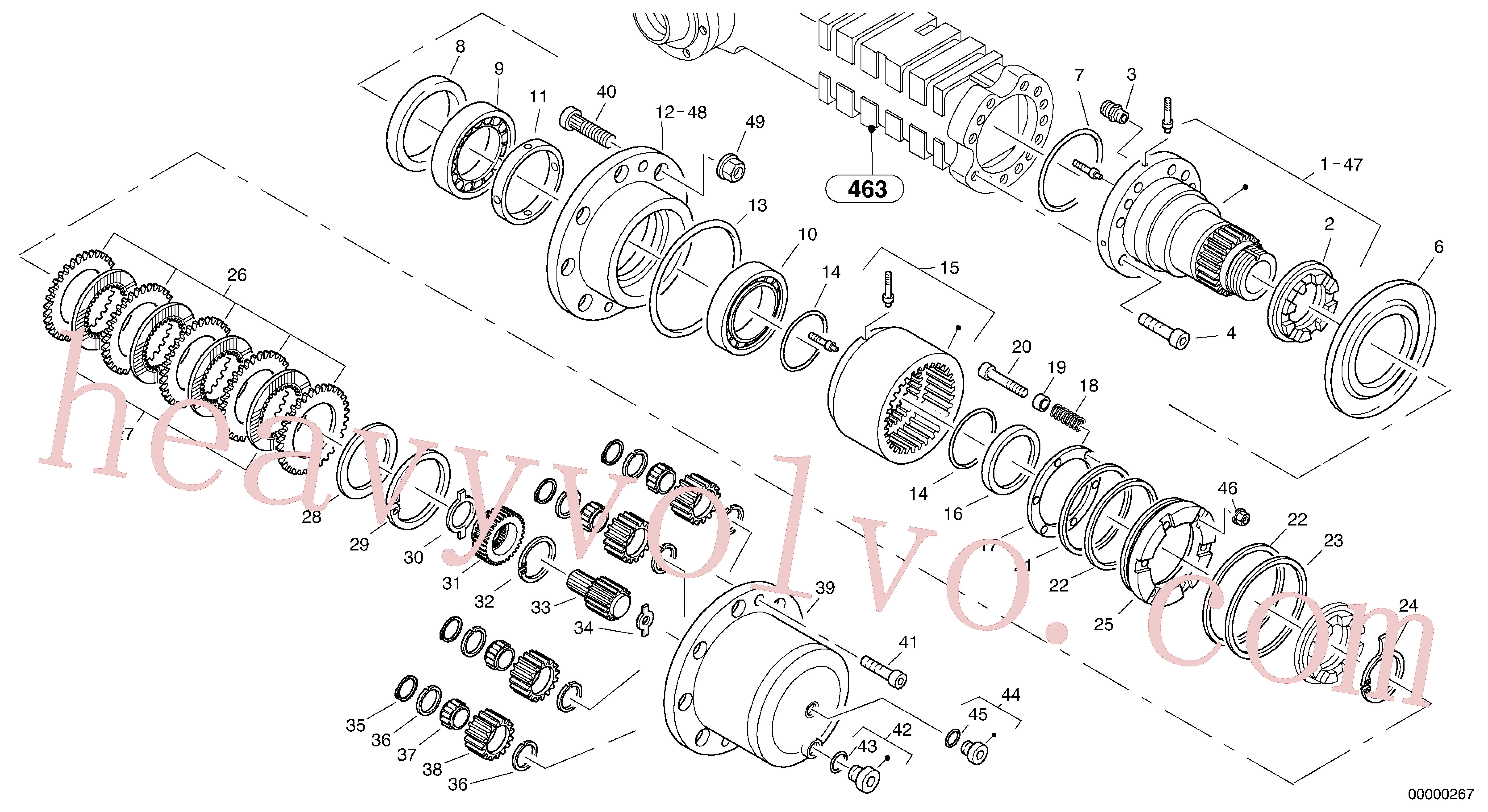 Volvo excavator part ZM5227730 Ring for sale