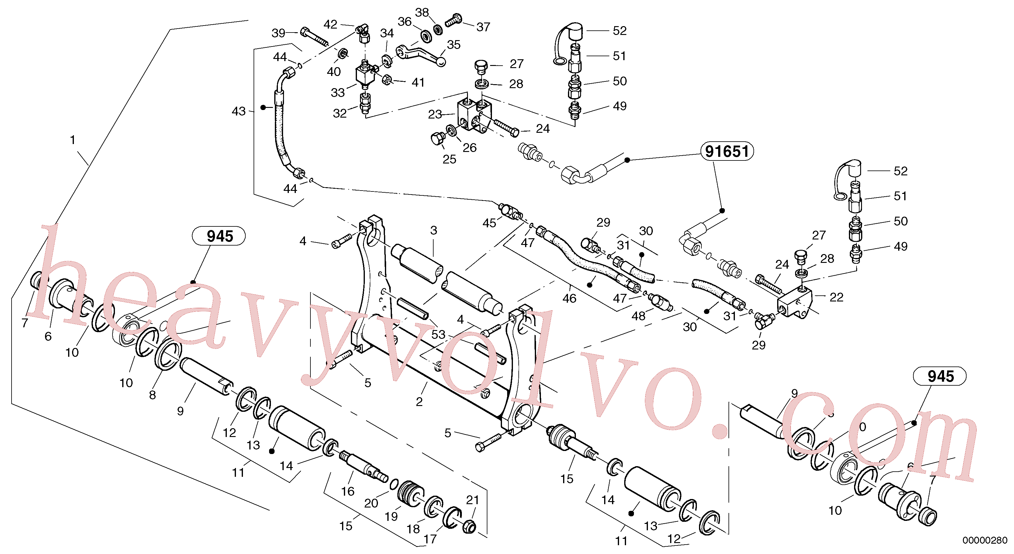 ZM2802506 Hose for Volvo Excavator Parts