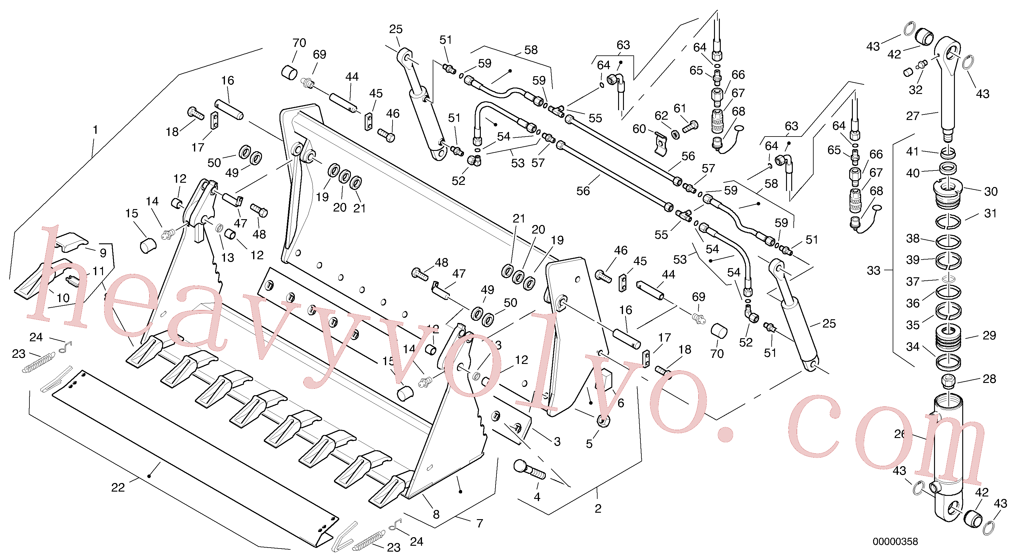 ZM2120880 Hose assembly for Volvo Excavator Parts