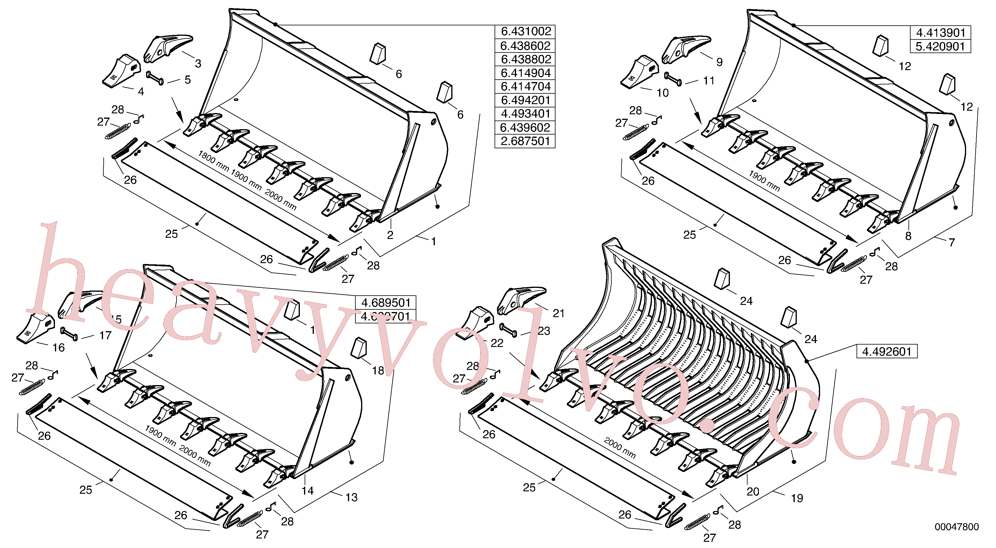 China Made ZM2813592 Bucket parts for Volvo Excavator
