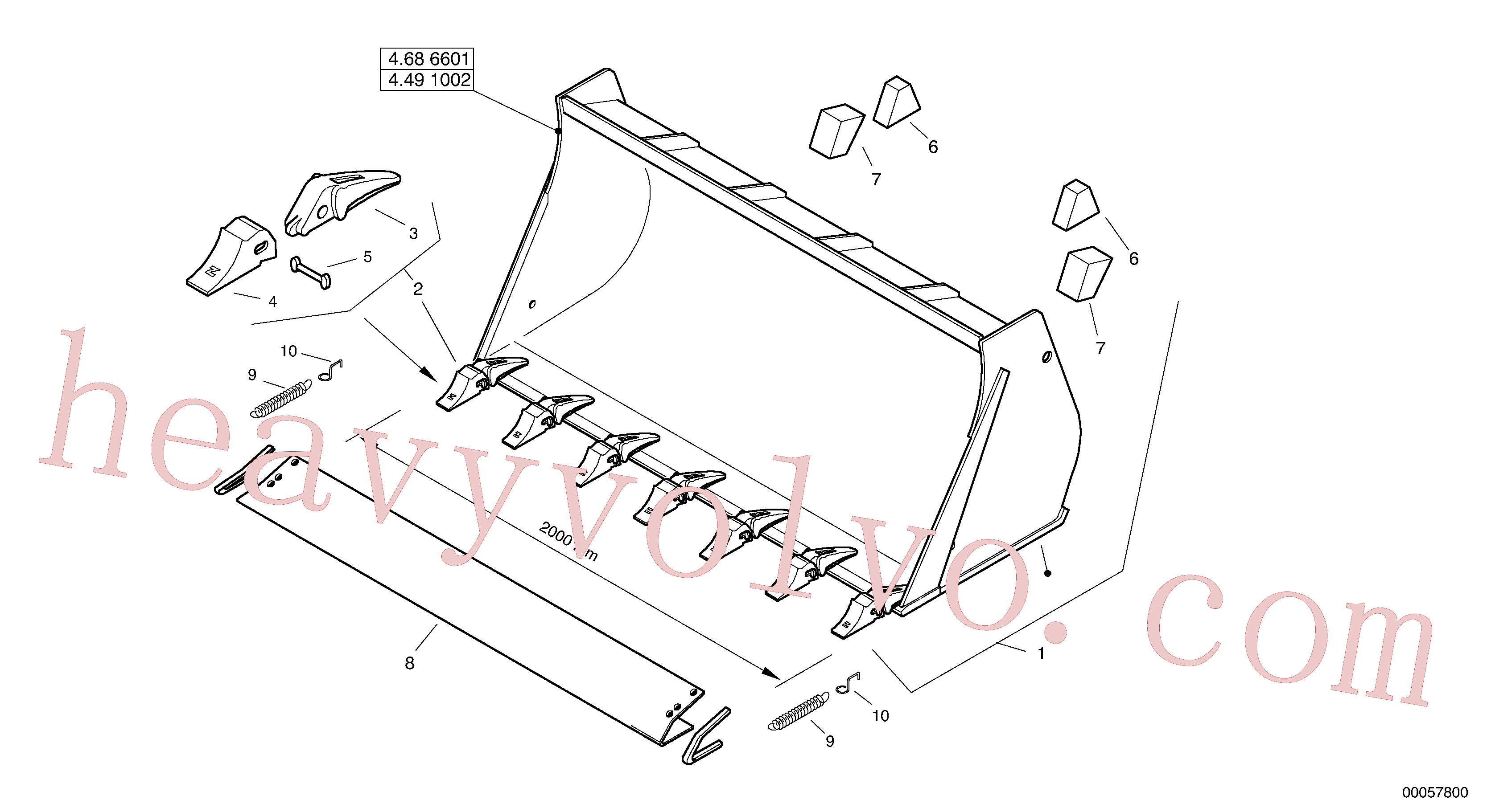 Wholesale ZM2816178 Wearing plate for Volvo Excavator