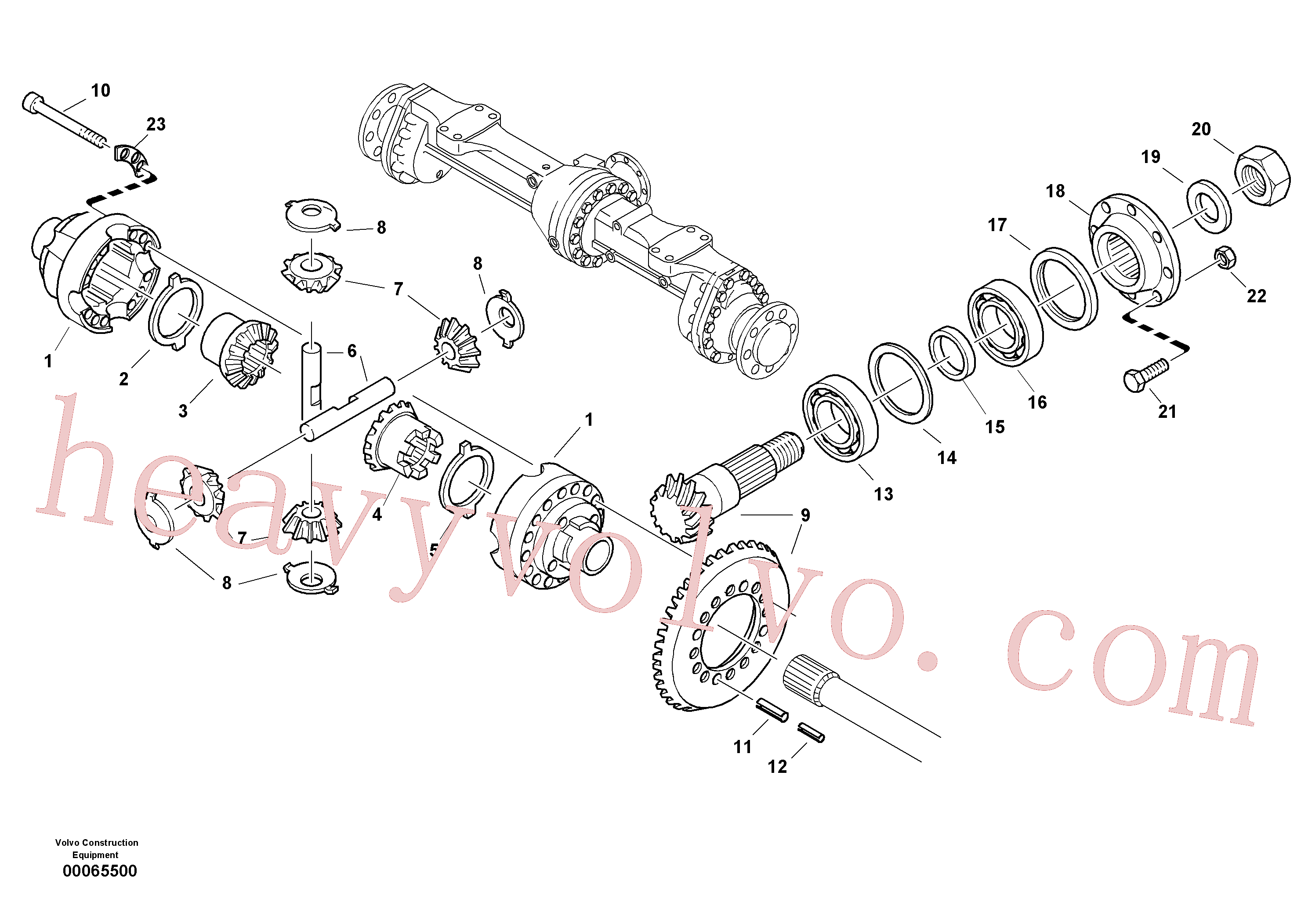VOE951993 Spring pin for Volvo Excavator spare