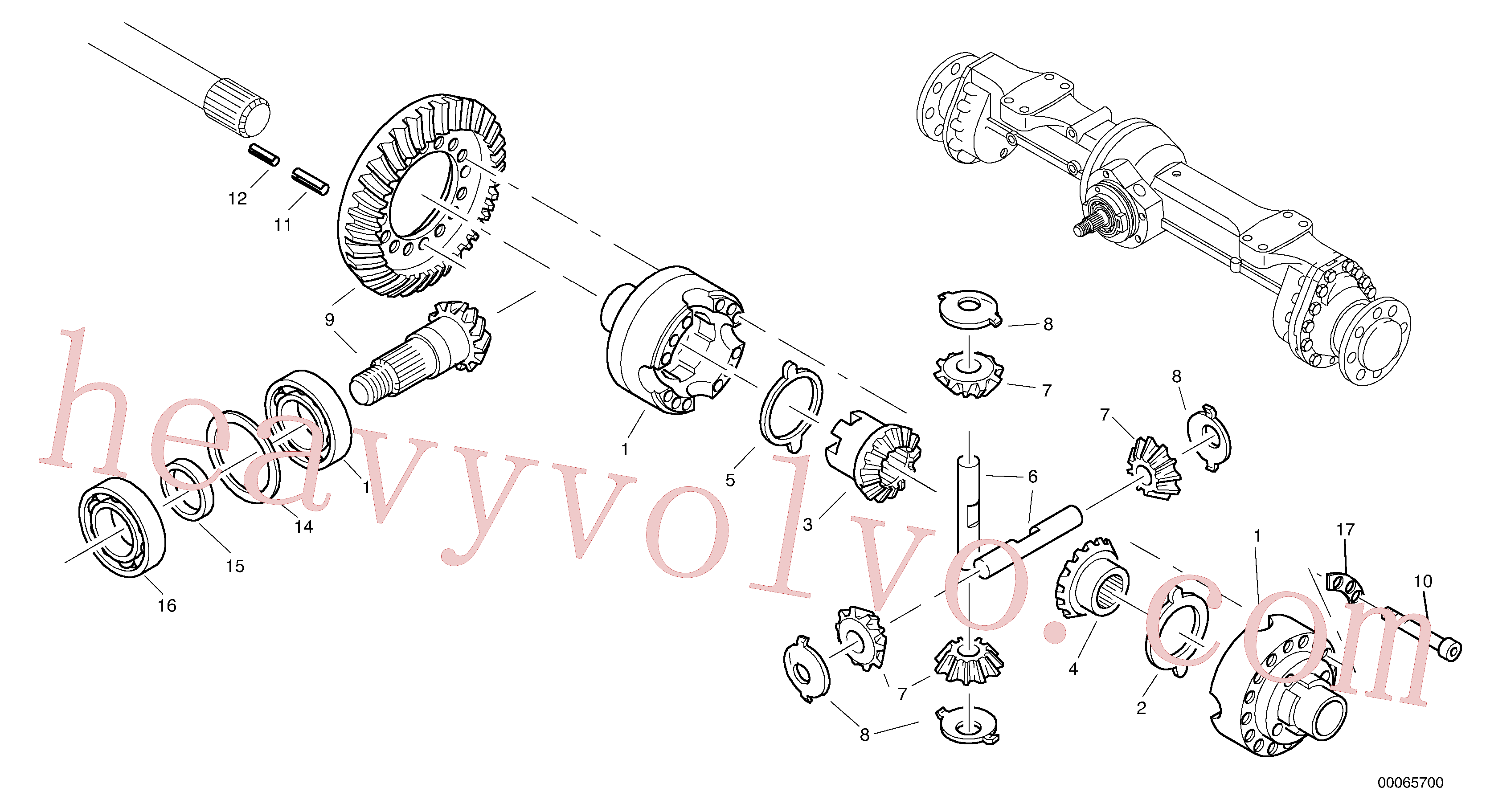 ZM2286496 Ring for Volvo Excavator Parts