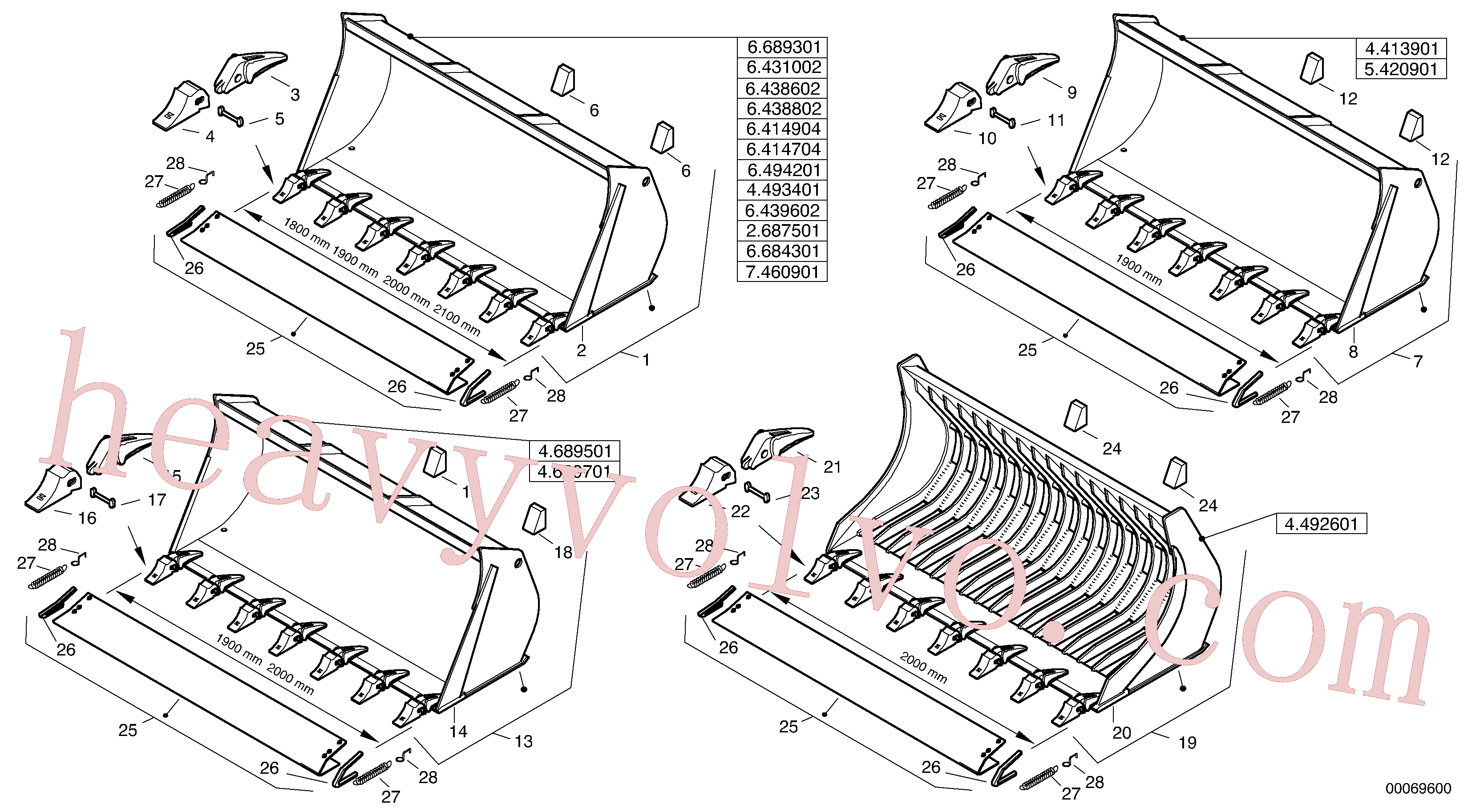 China Made ZM2813592 Bucket parts for Volvo Excavator