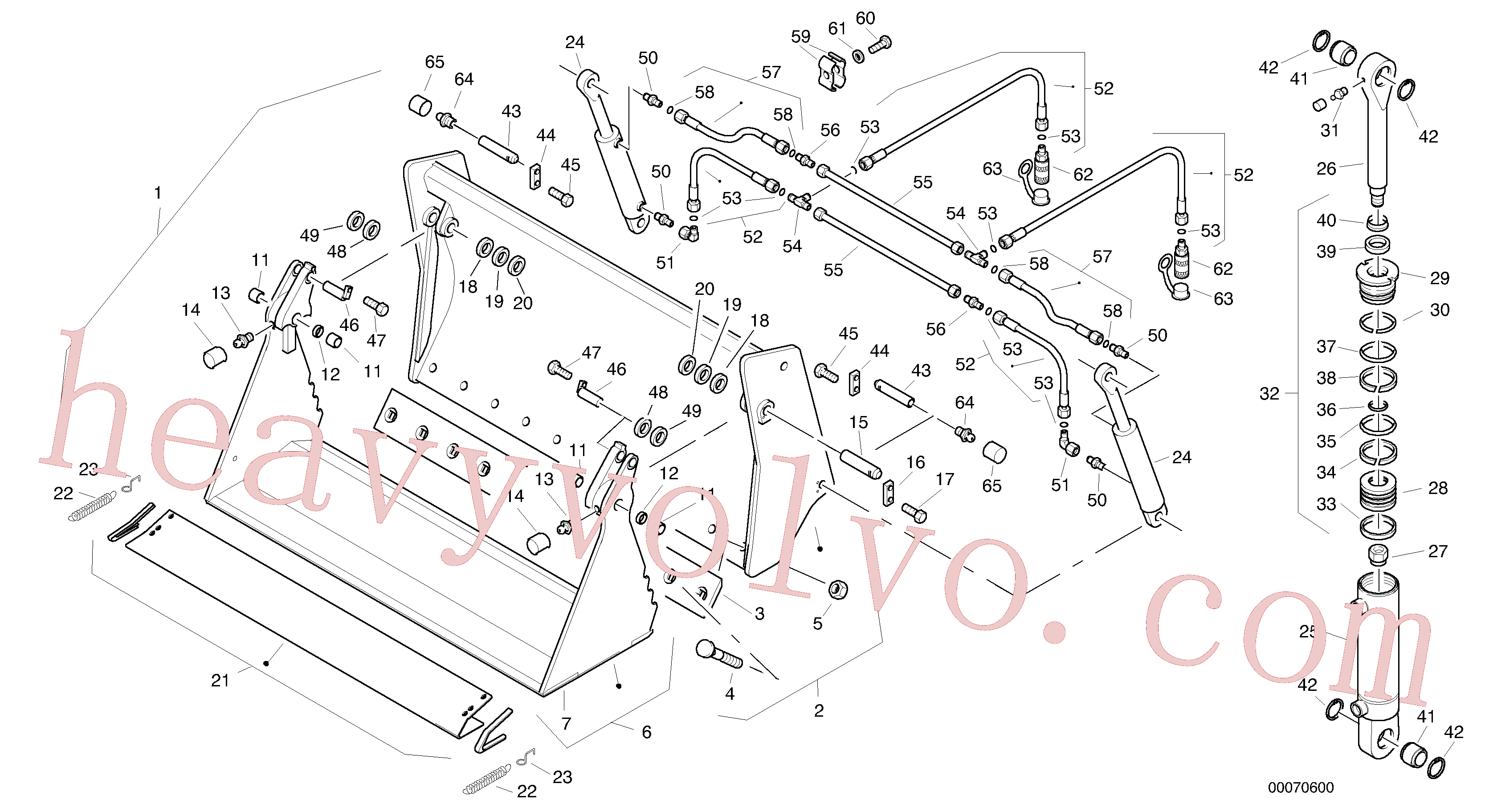 ZM7092353 Grease nipple for Volvo Excavator Parts