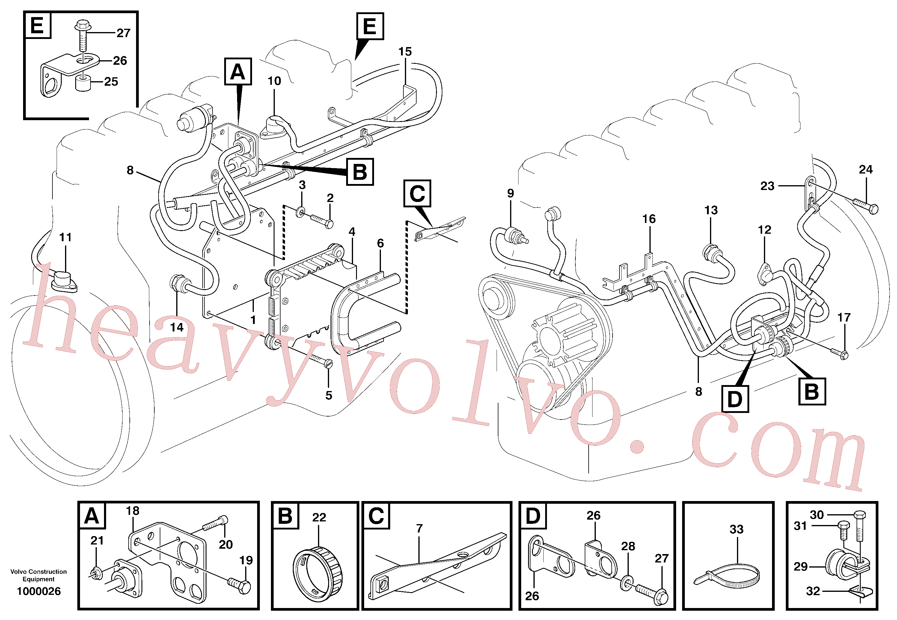 VOE13962906 Hexagon screw for Volvo Excavator spare