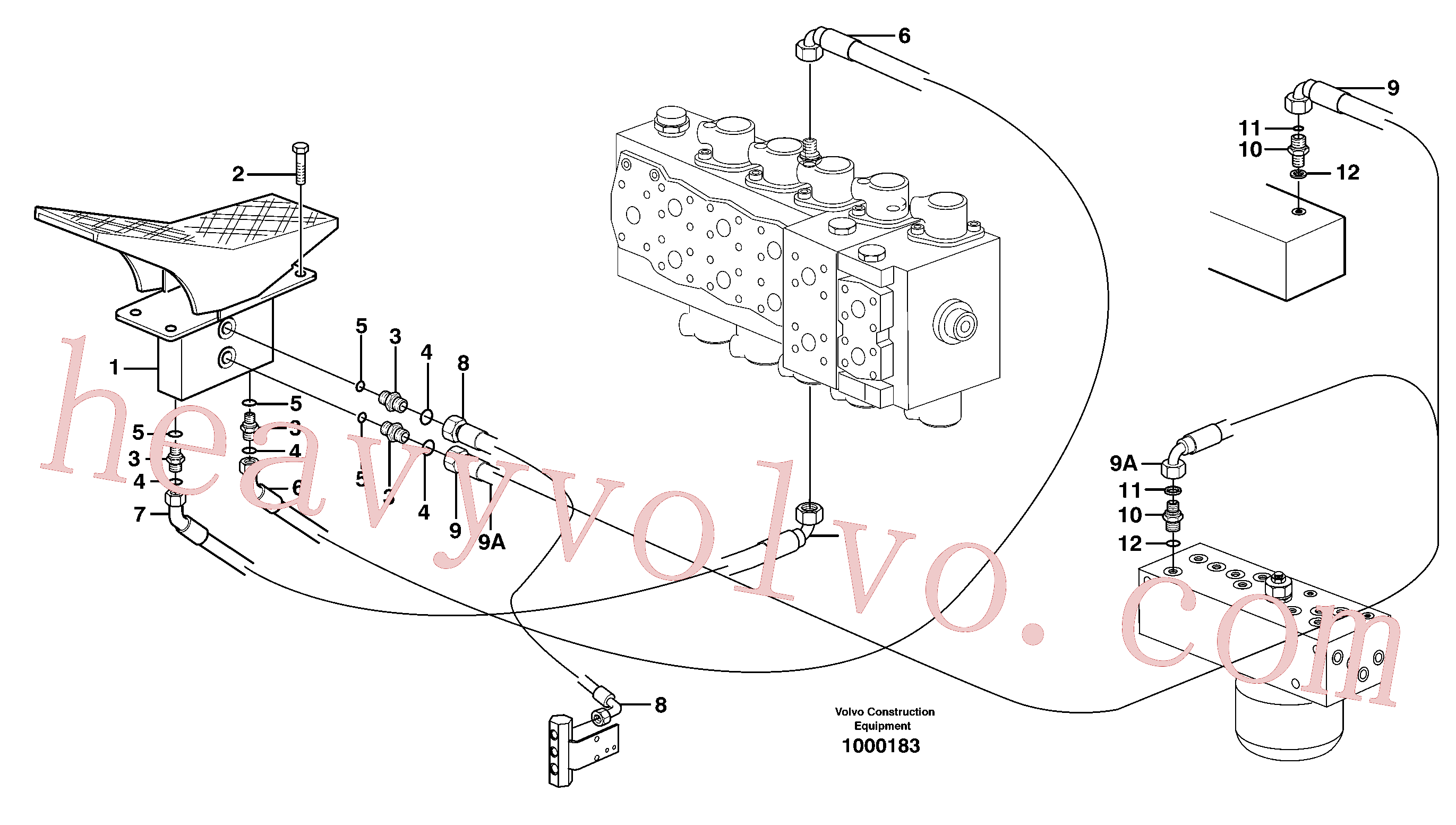 VOE14378760 Pilot for Volvo Excavator Parts