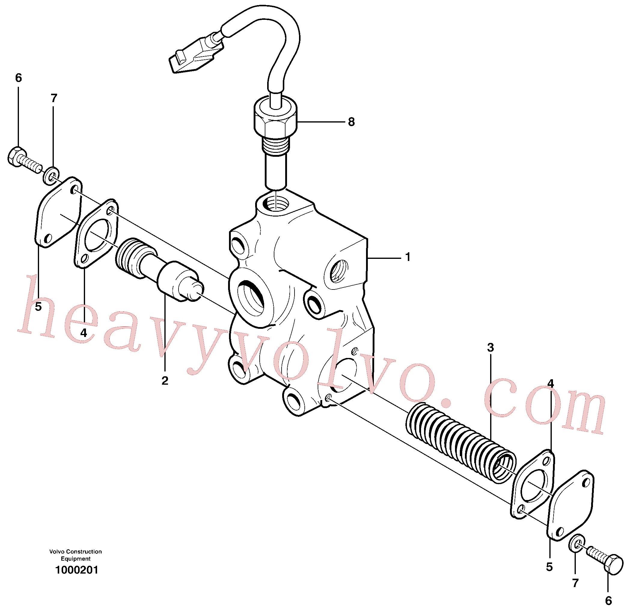 China Made VOE98430607 Washer, Spring Washer parts for Volvo Excavator
