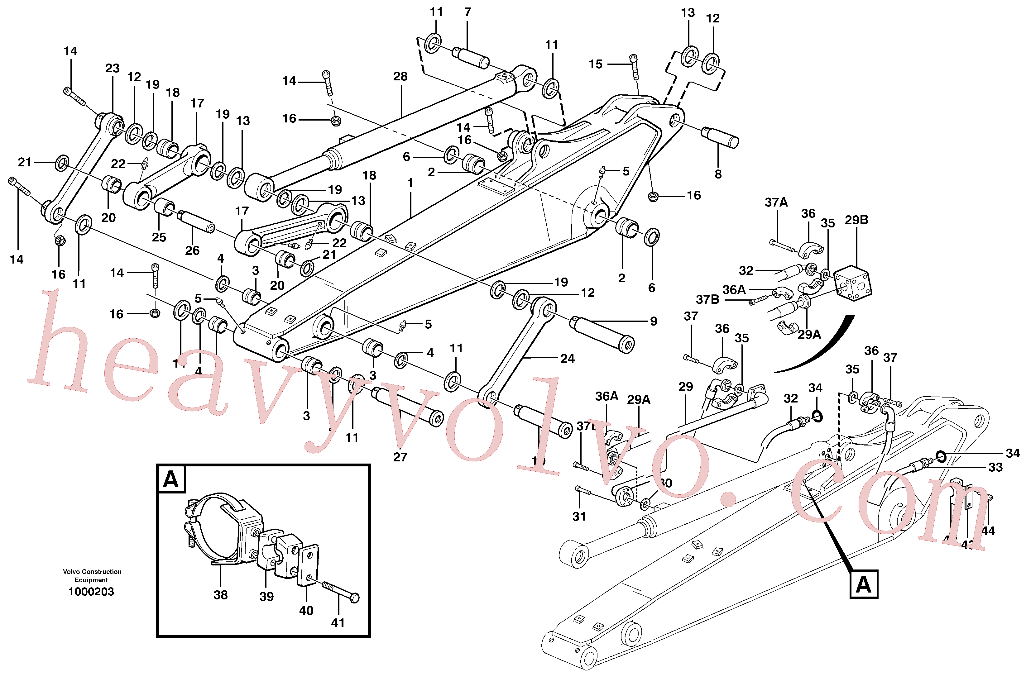 Volvo VOE14372273 Hydraulic hose aftermarket part for sale