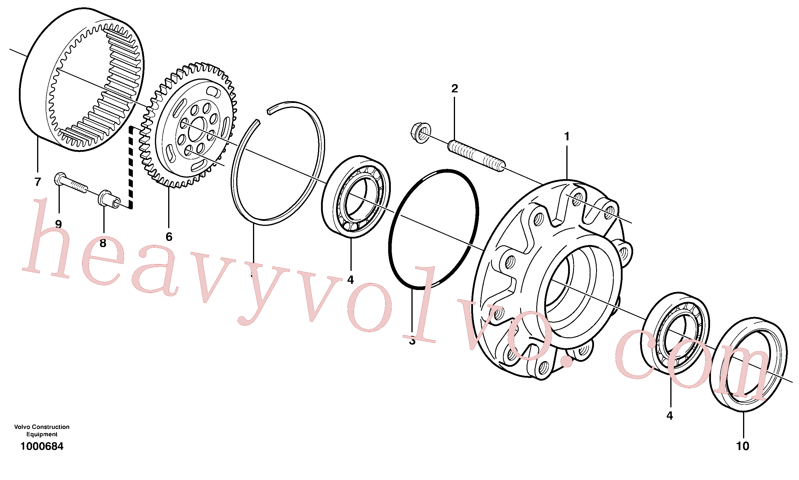 VOE11709359 O-ring for Volvo Excavator spare