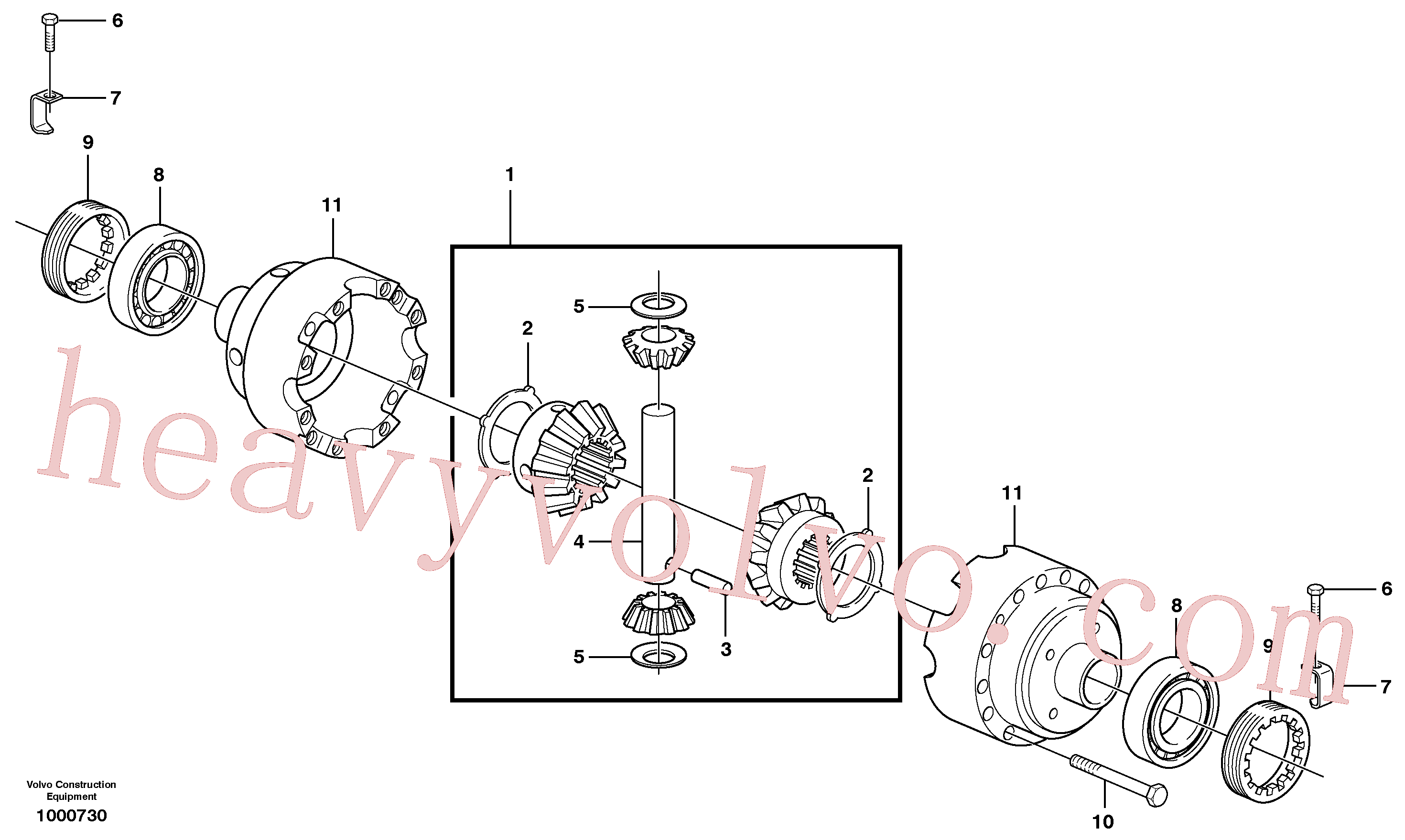 VOE11709311 Locking plate for Volvo Excavator spare