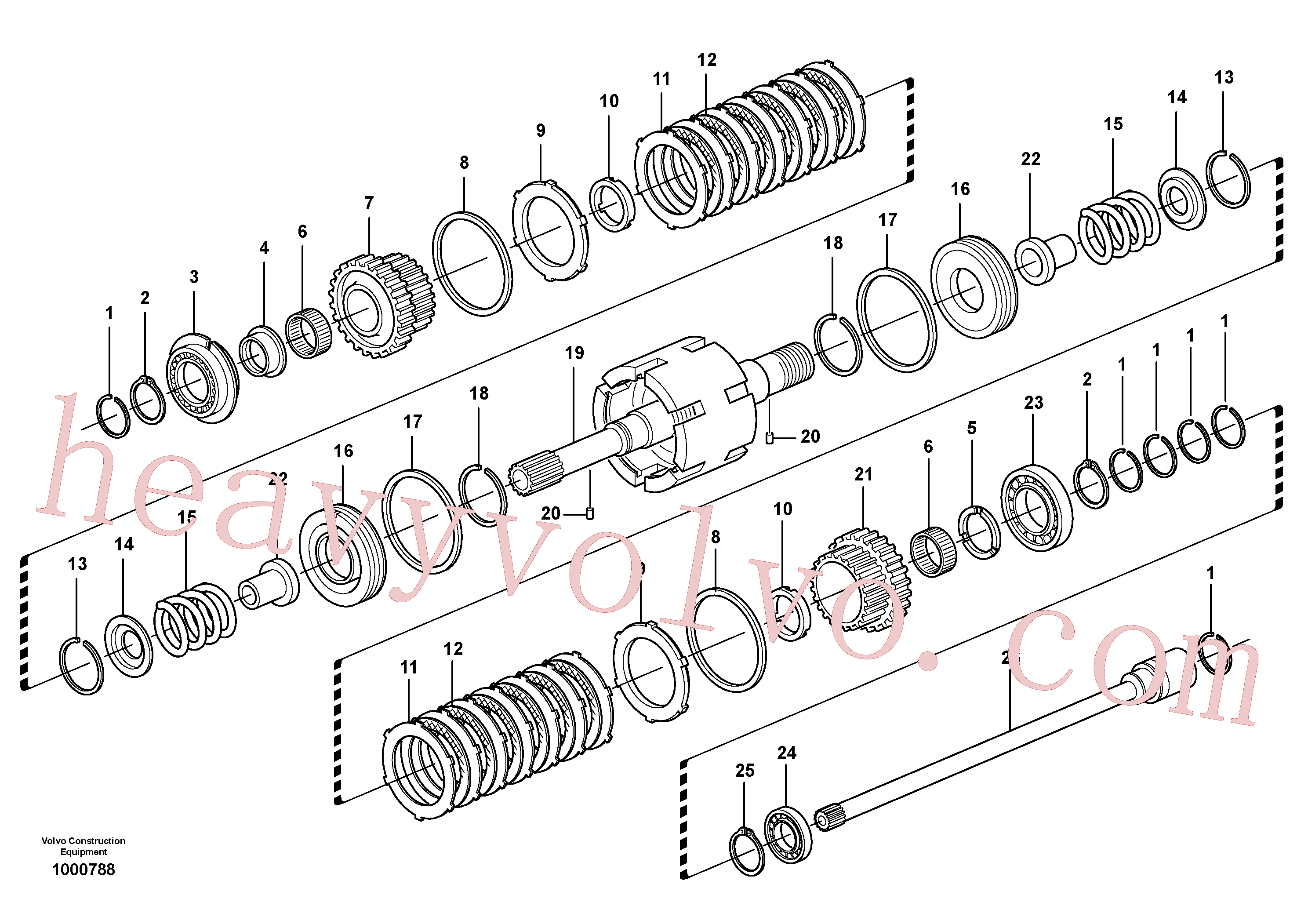Volvo excavator part VOE11709091 Piston for sale