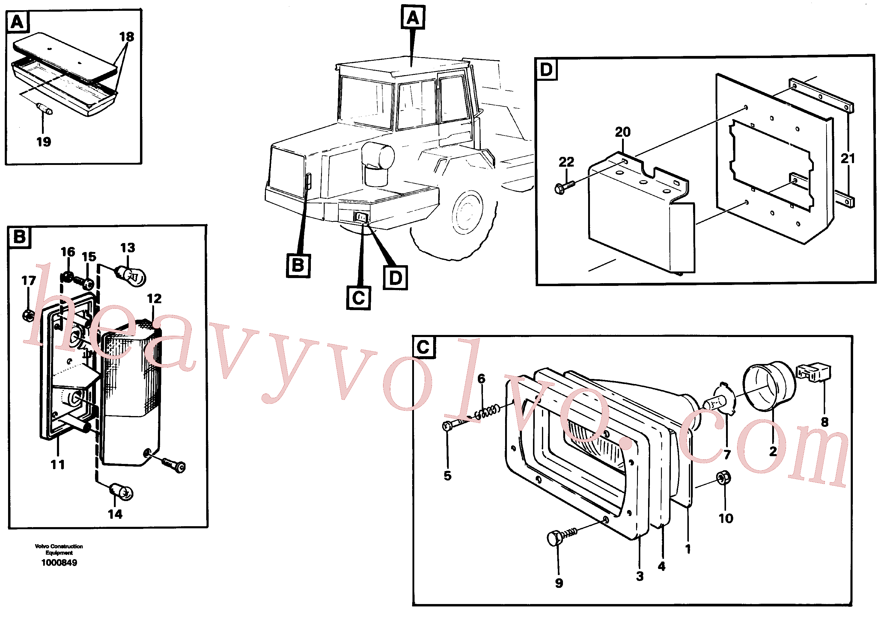 Wholesale VOE13956066 Cros recessed for Volvo Excavator