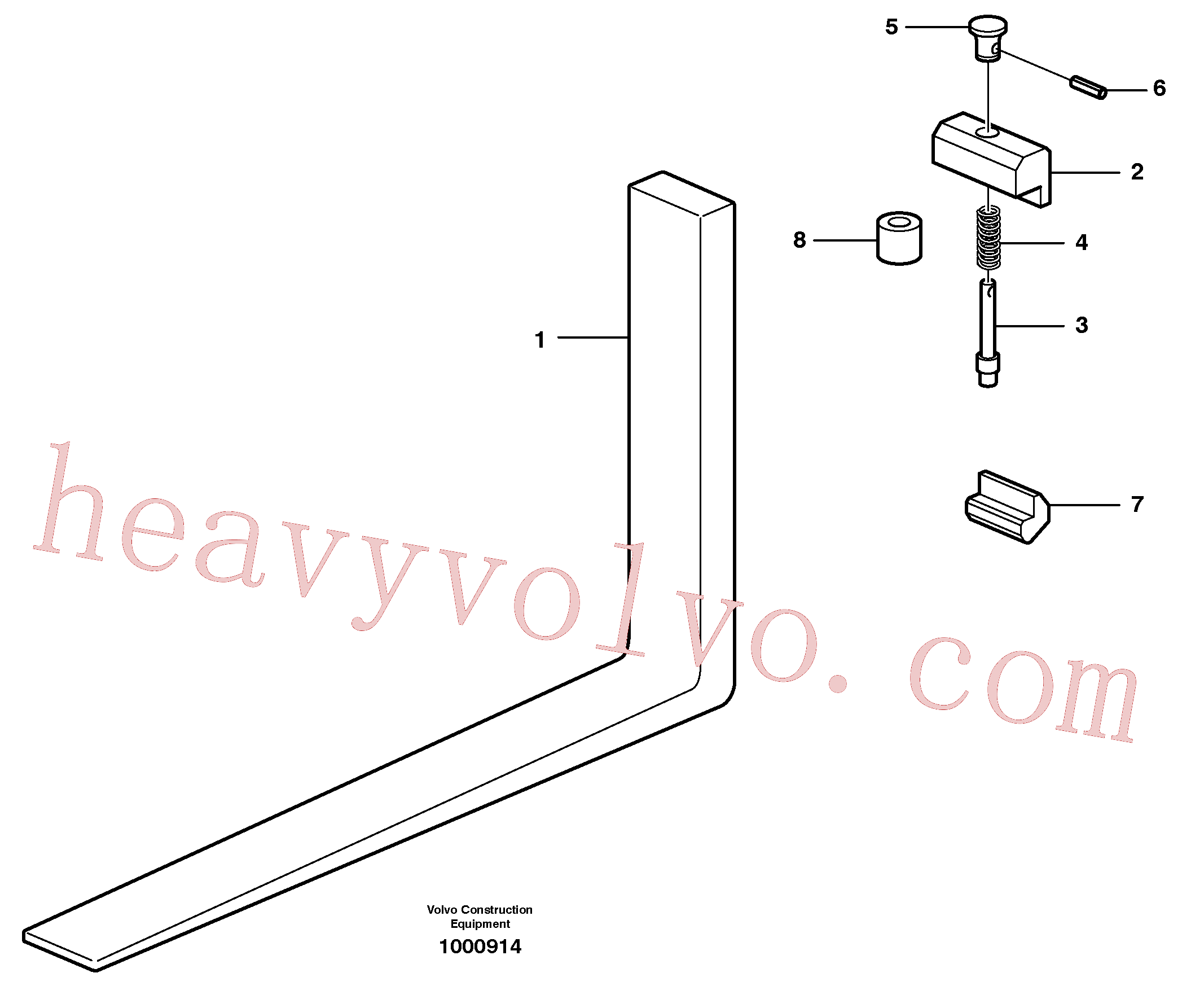 VOE11111580 Hook for Volvo Excavator spare