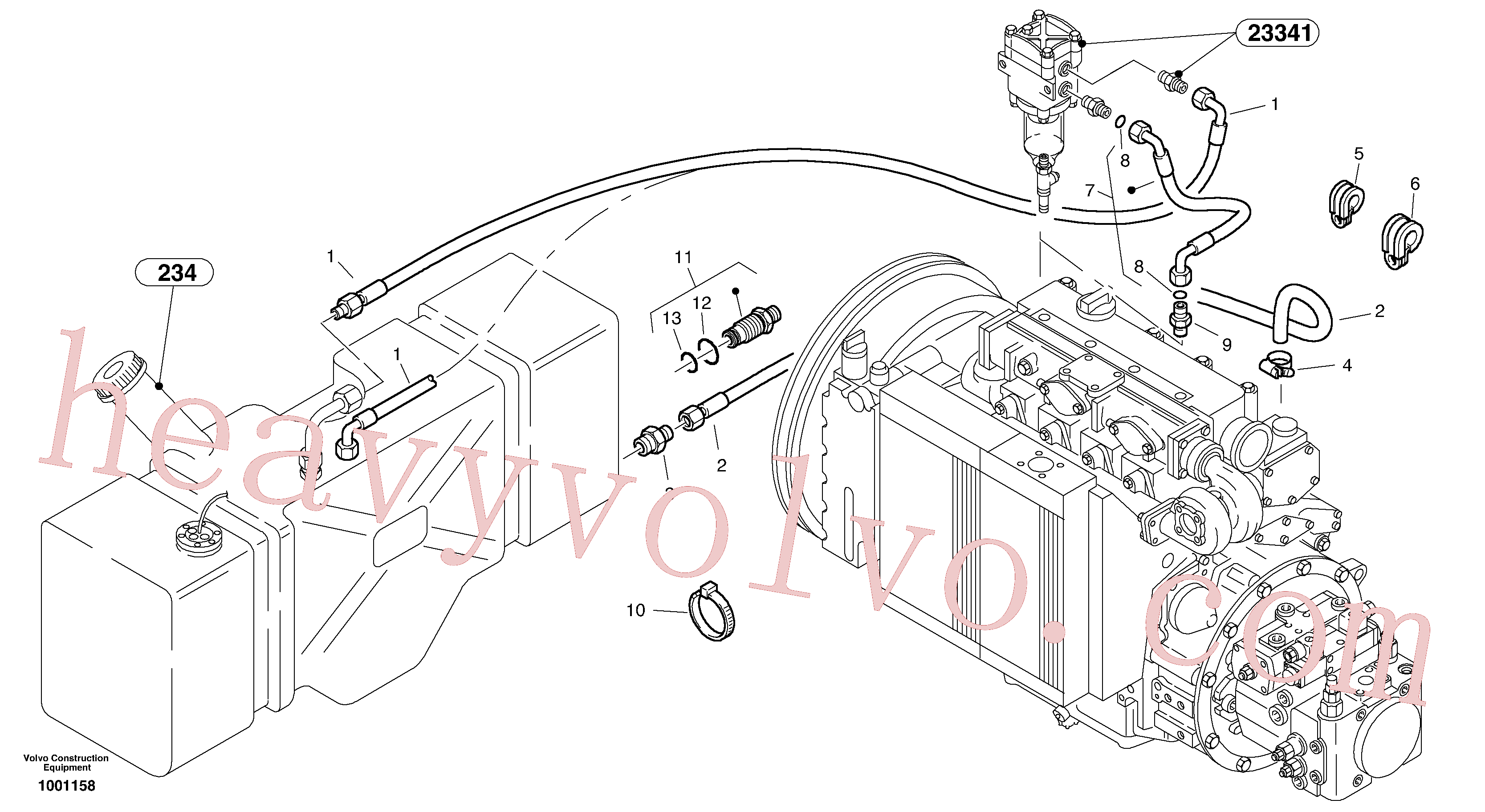 ZM2193590 Cable clip for Volvo Excavator spare