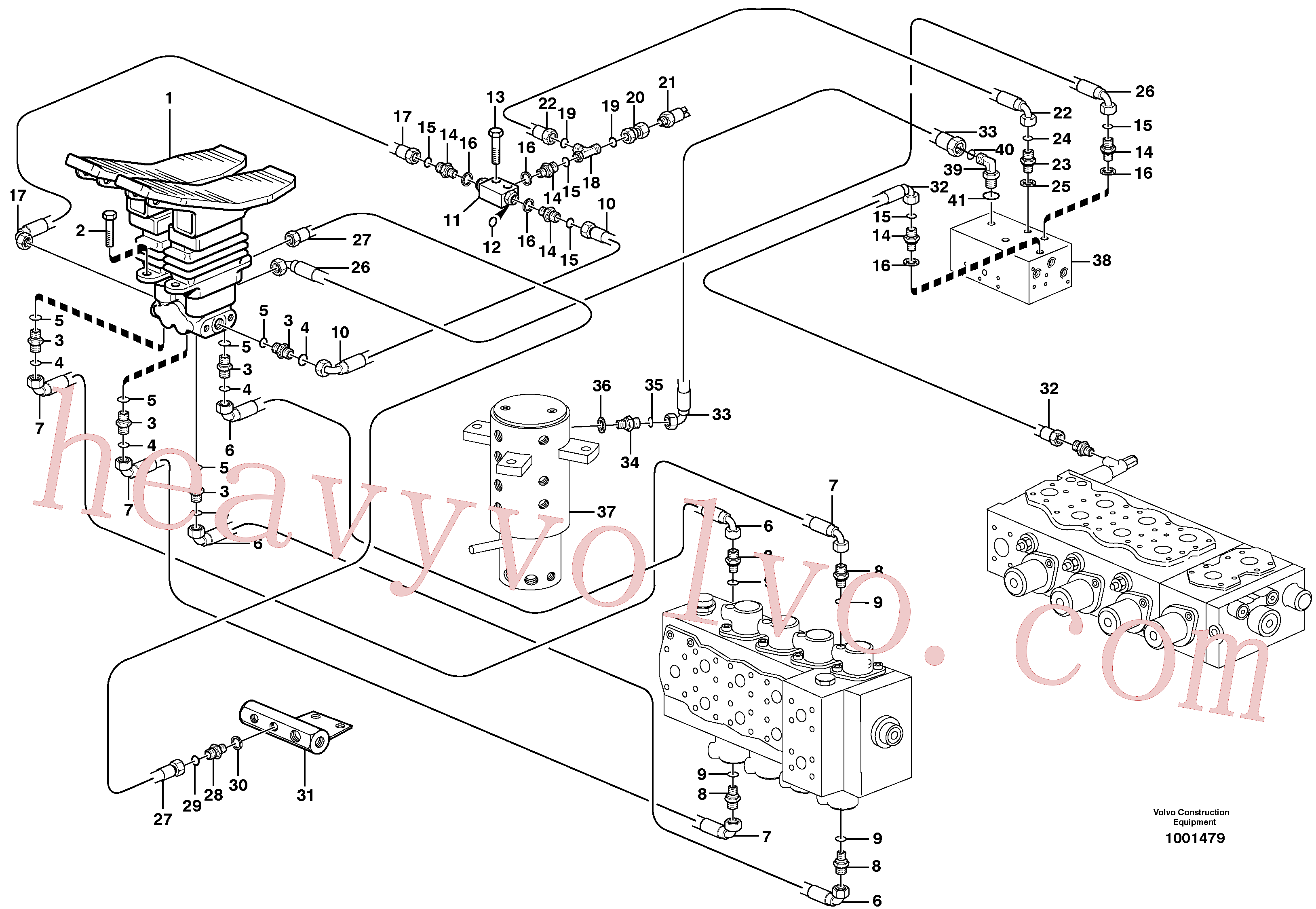 China Made VOE14346731 Hydraulic hose parts for Volvo Excavator