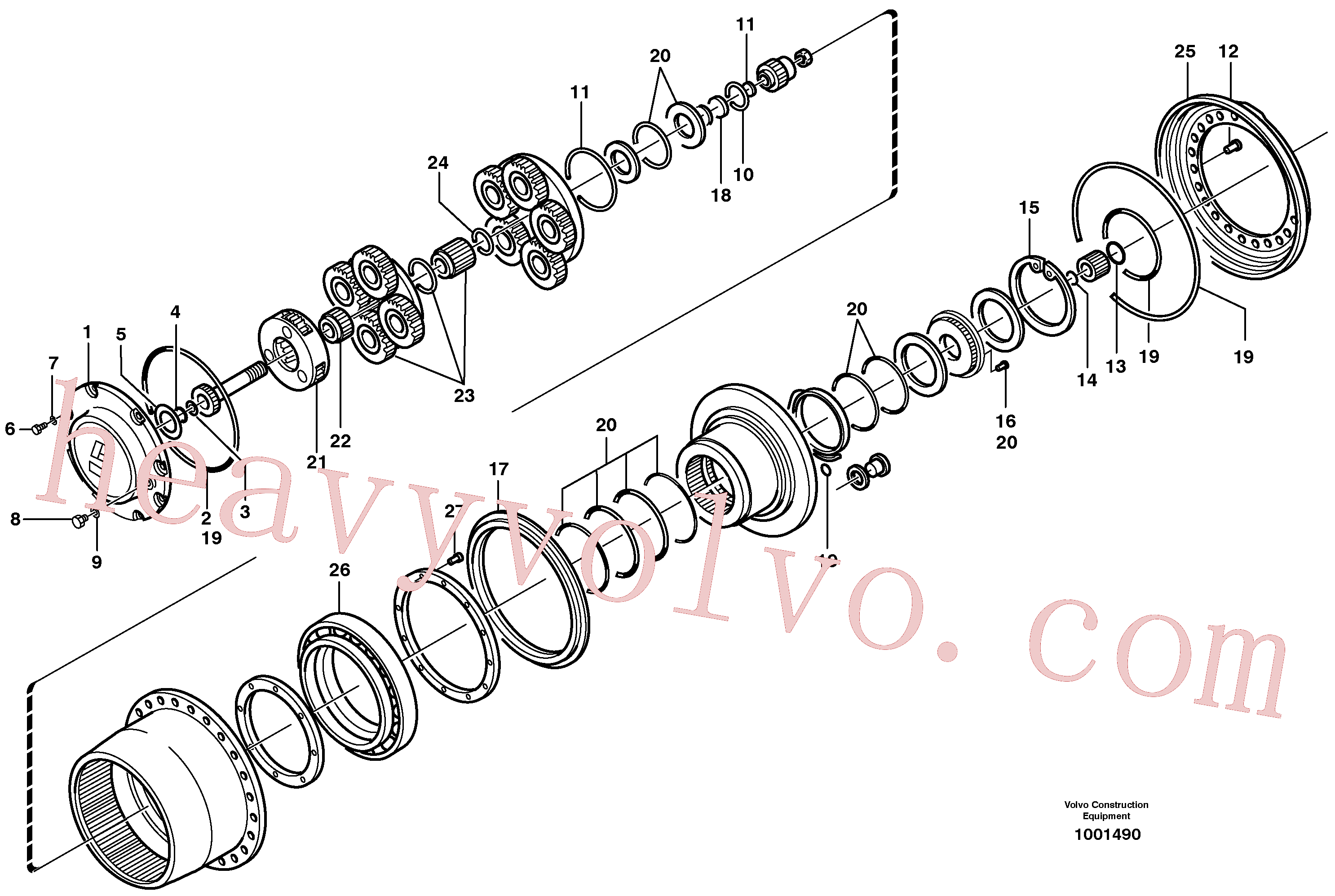 Volvo Assembly VOE11709694 Bearing for sale
