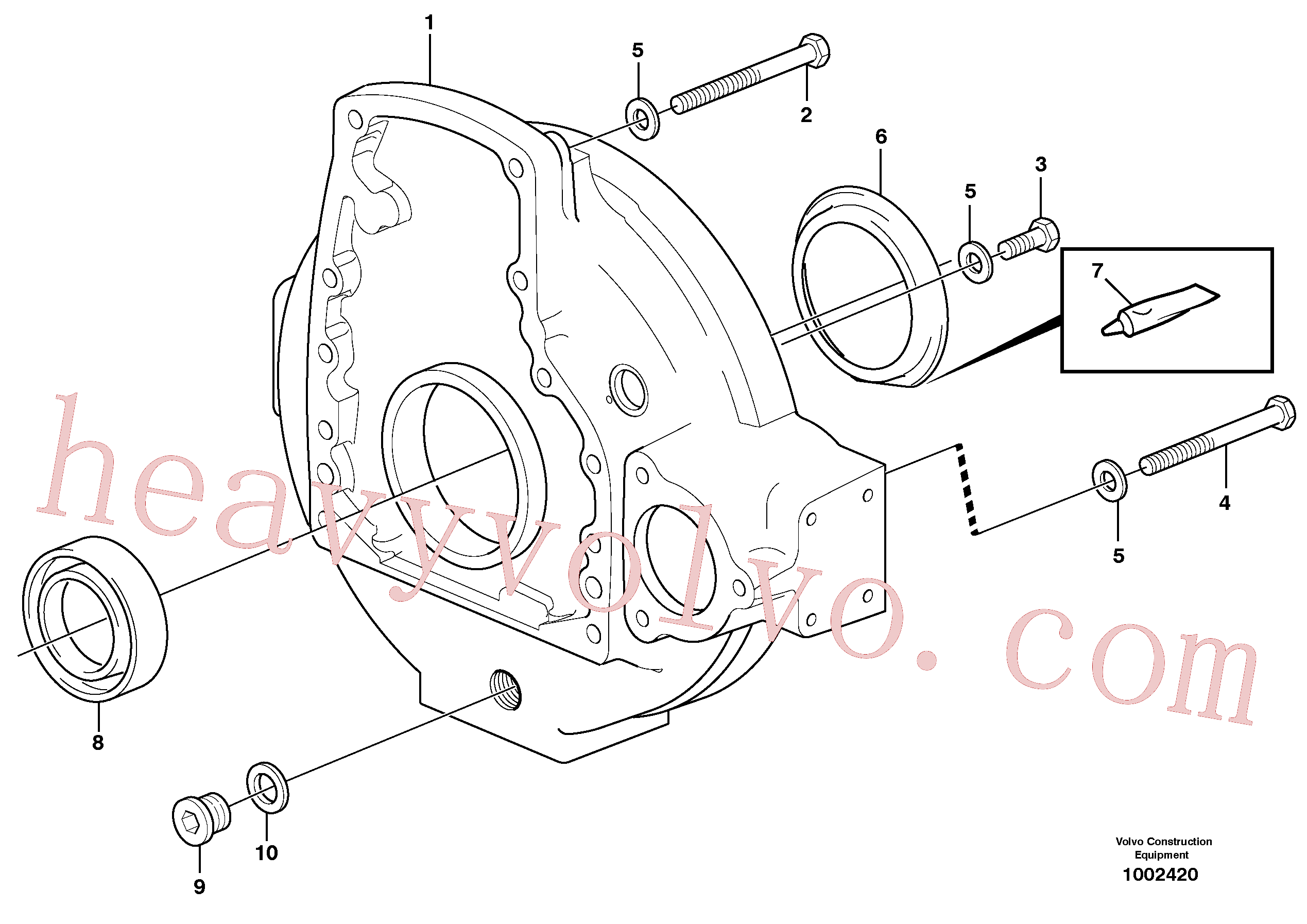 China Made VOE955580 Hexagon screw parts for Volvo Excavator