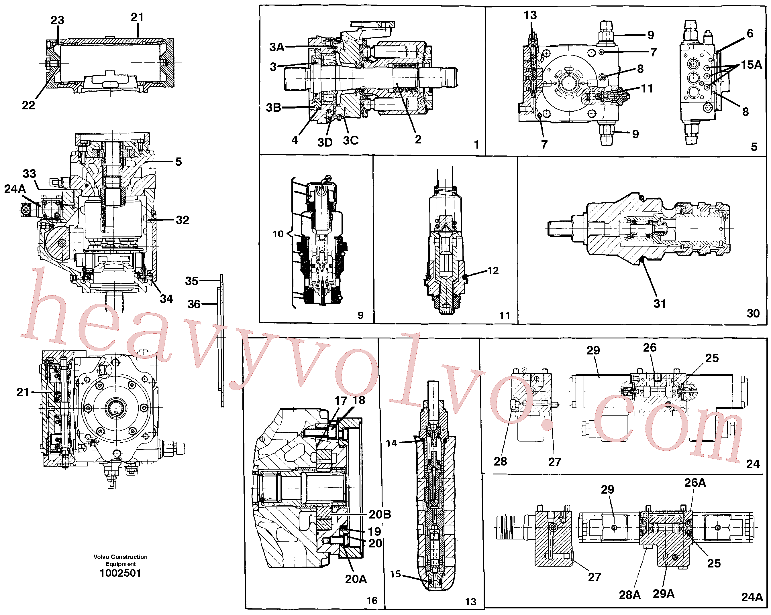 VOE11702873 Sealing kit for Volvo Excavator spare