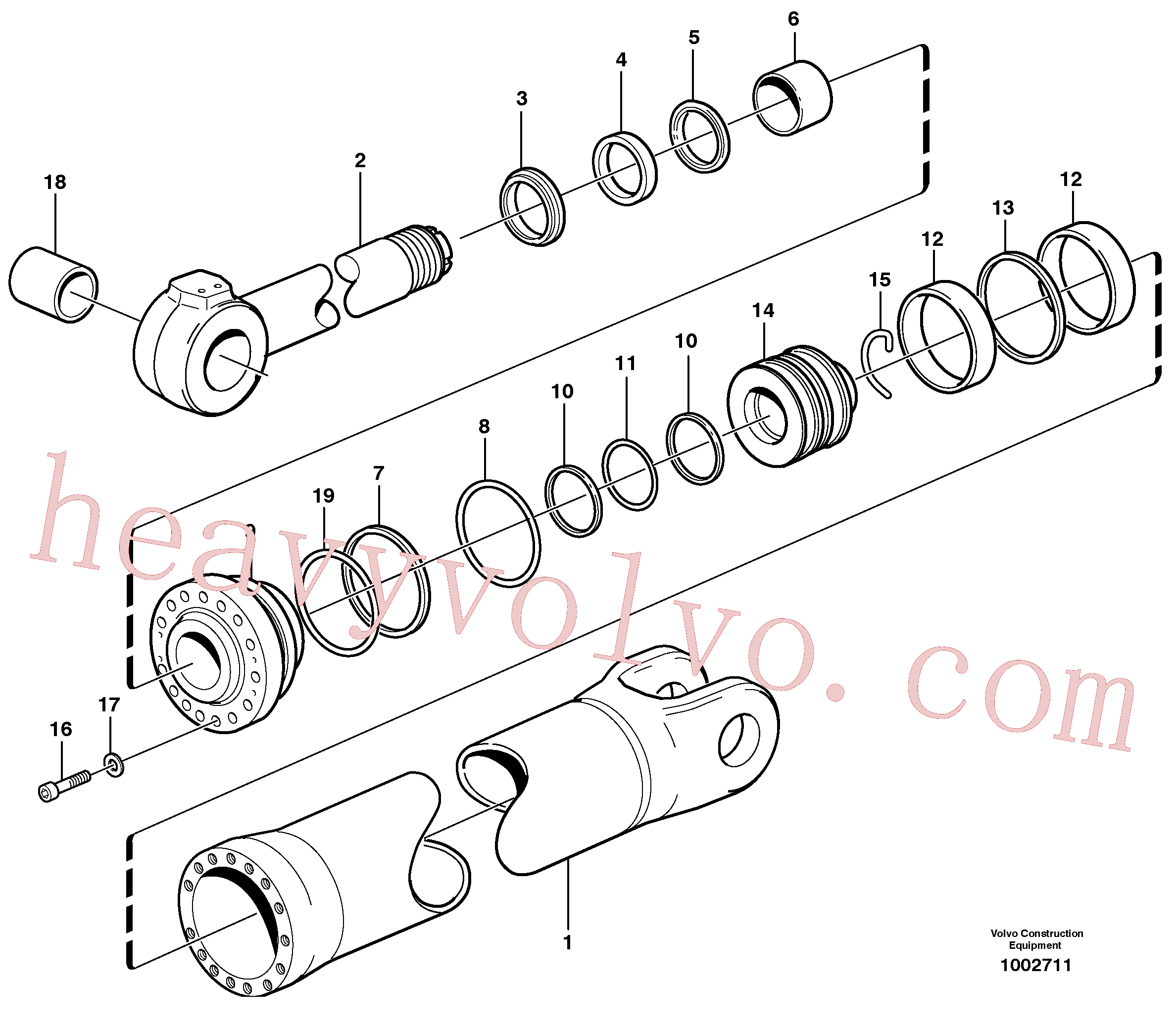 VOE4787039 Back-up ring for Volvo Excavator spare