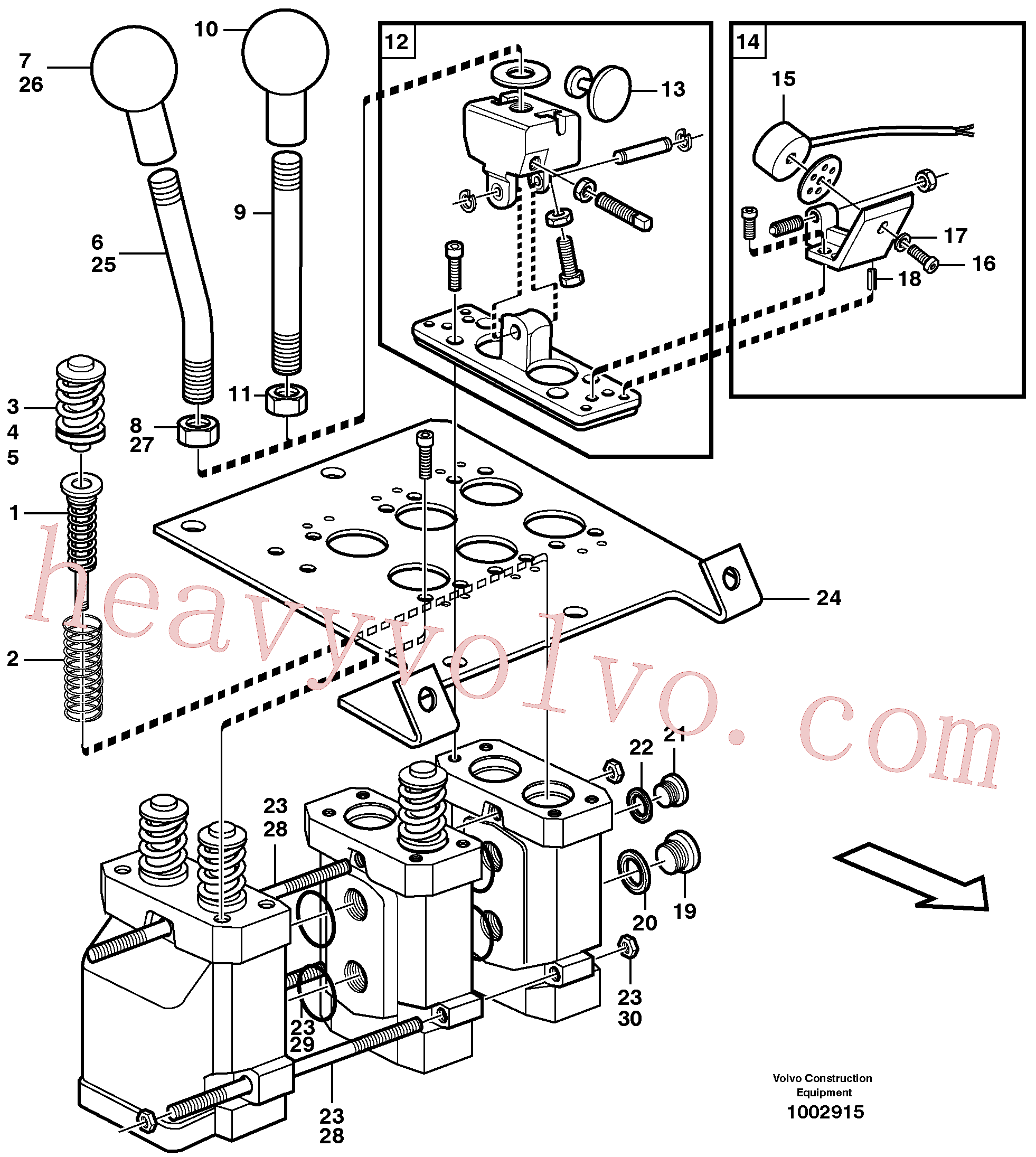 VOE11172599 Servo valve for Volvo Excavator spare