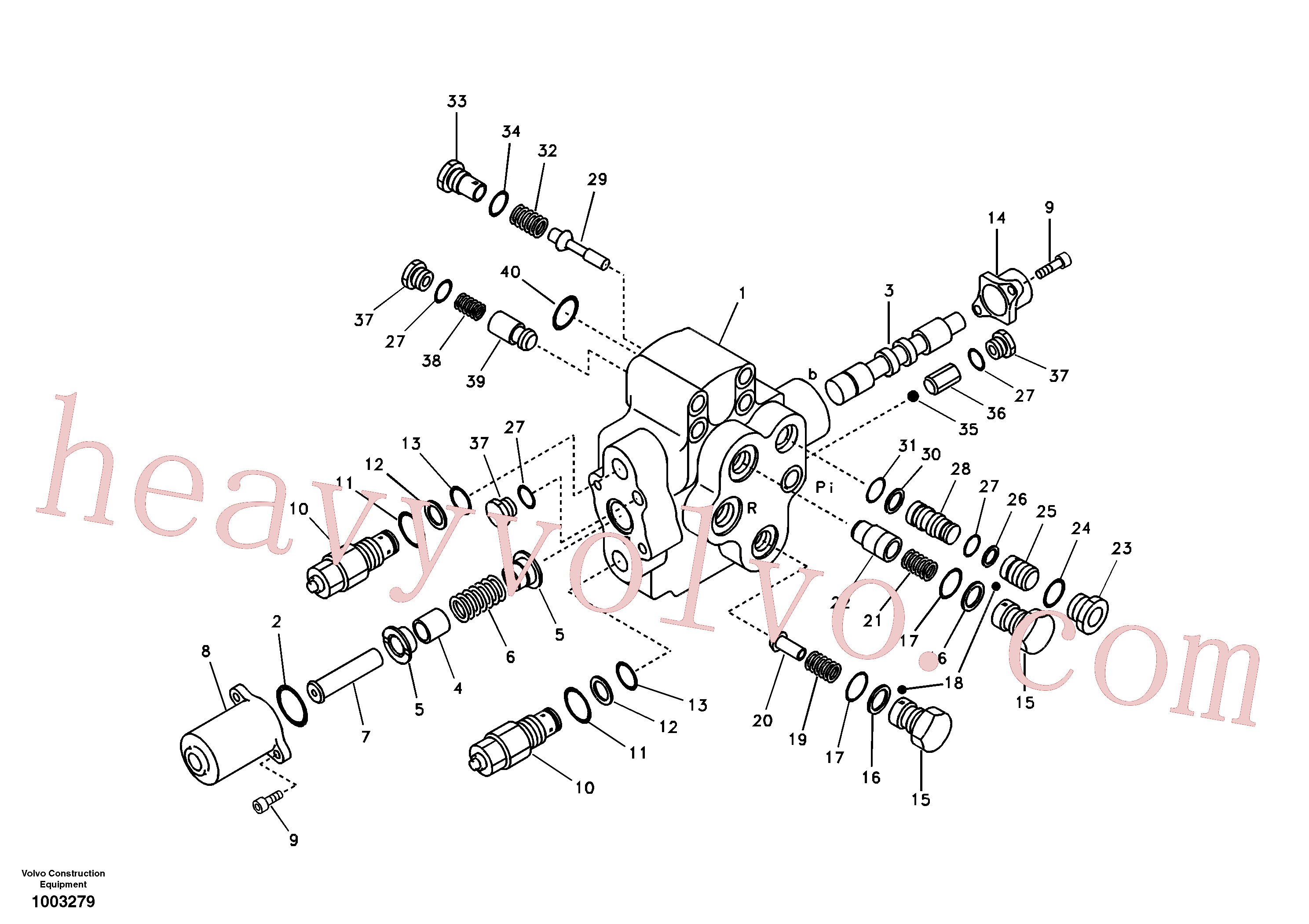 China Made SA8230-35870 Poppet parts for Volvo Excavator