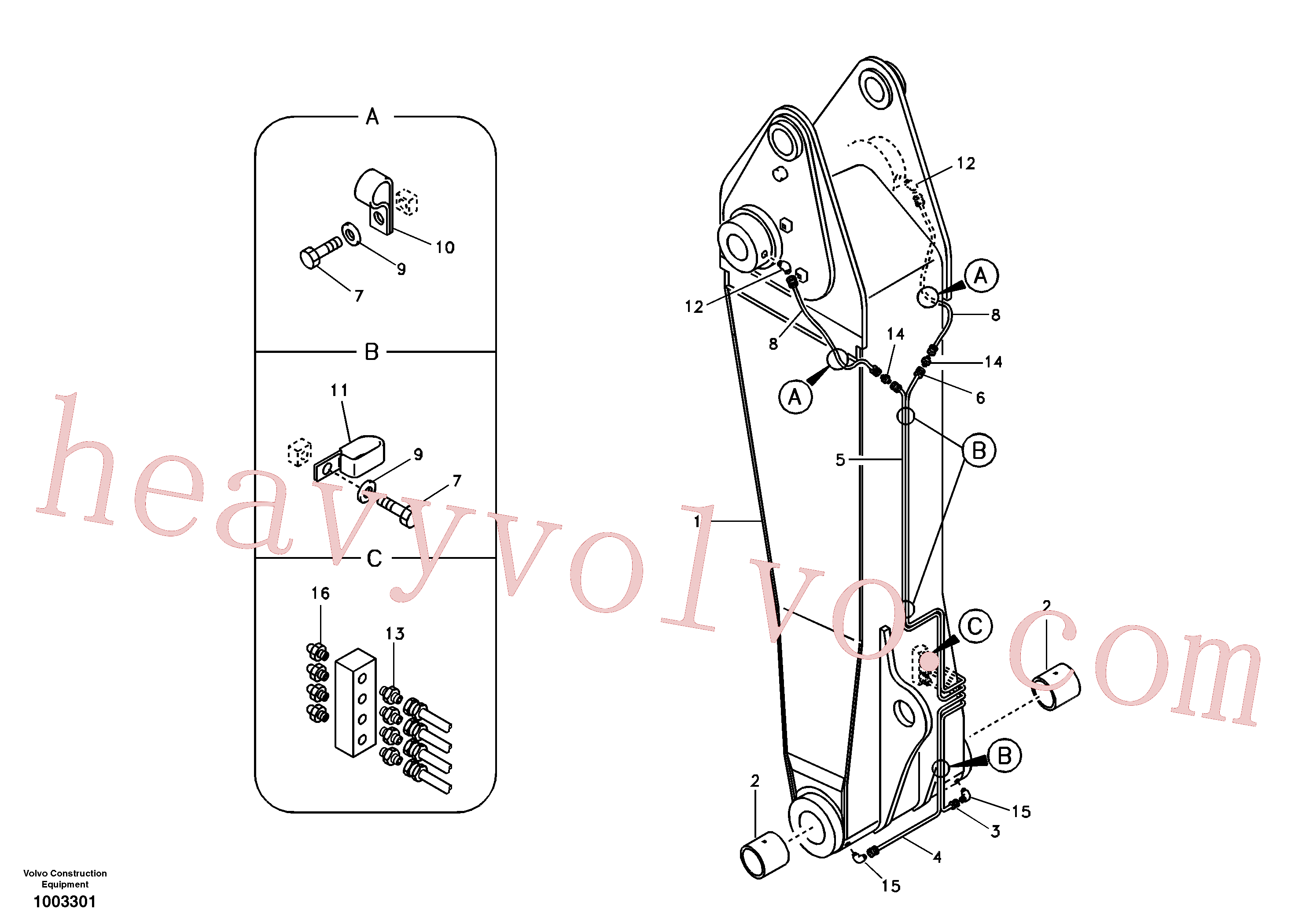 Wholesale SA1173-05370 Pipe for Volvo Excavator