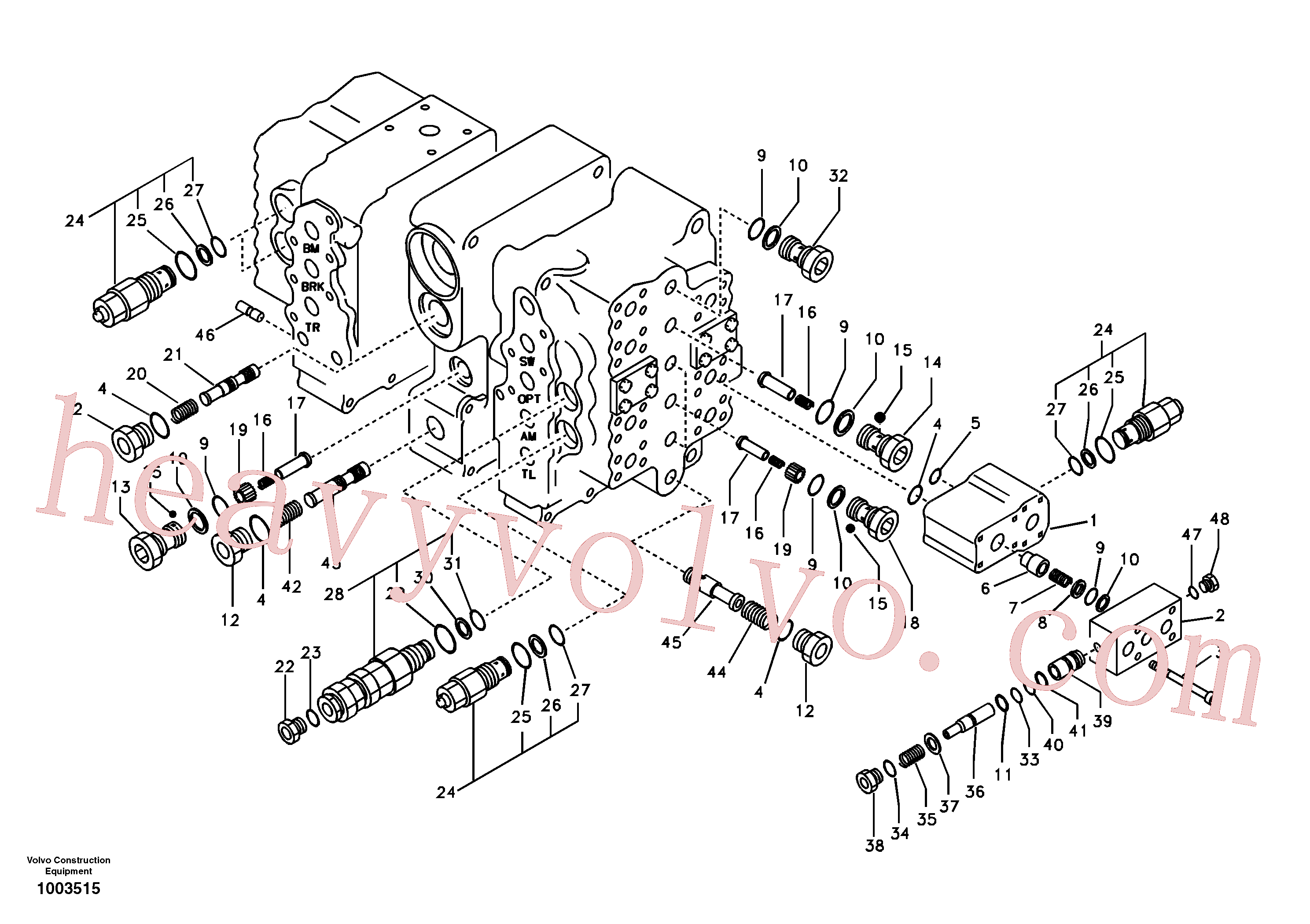China Made VOE14500048 Spring parts for Volvo Excavator