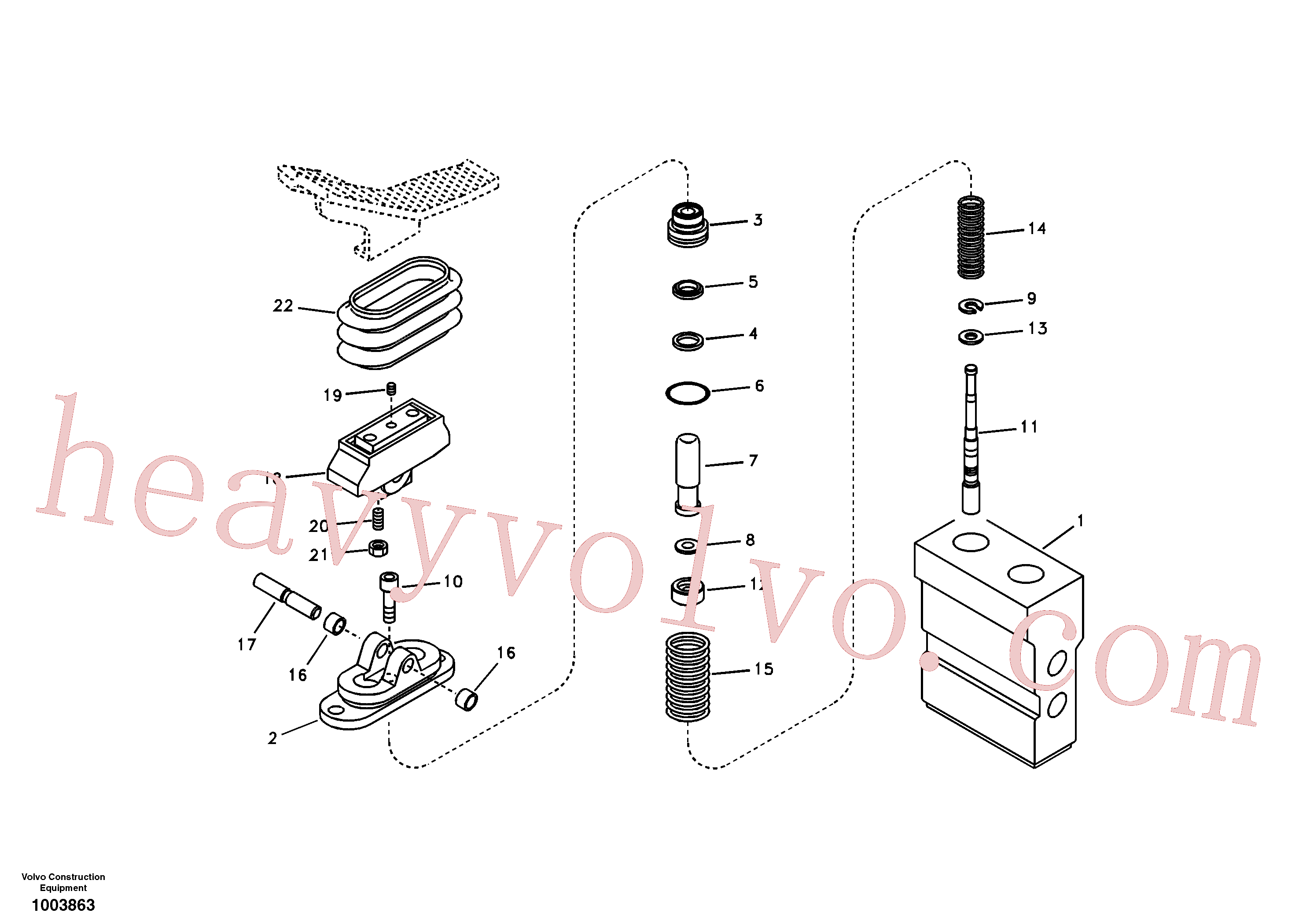 VOE14514215 Pedal for Volvo Excavator Parts