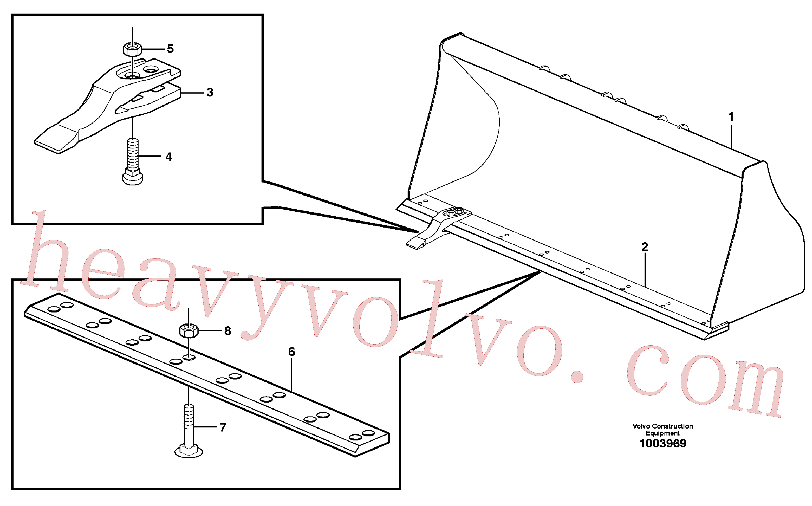 Volvo Assembly VOE11887529 Bucket blade for sale
