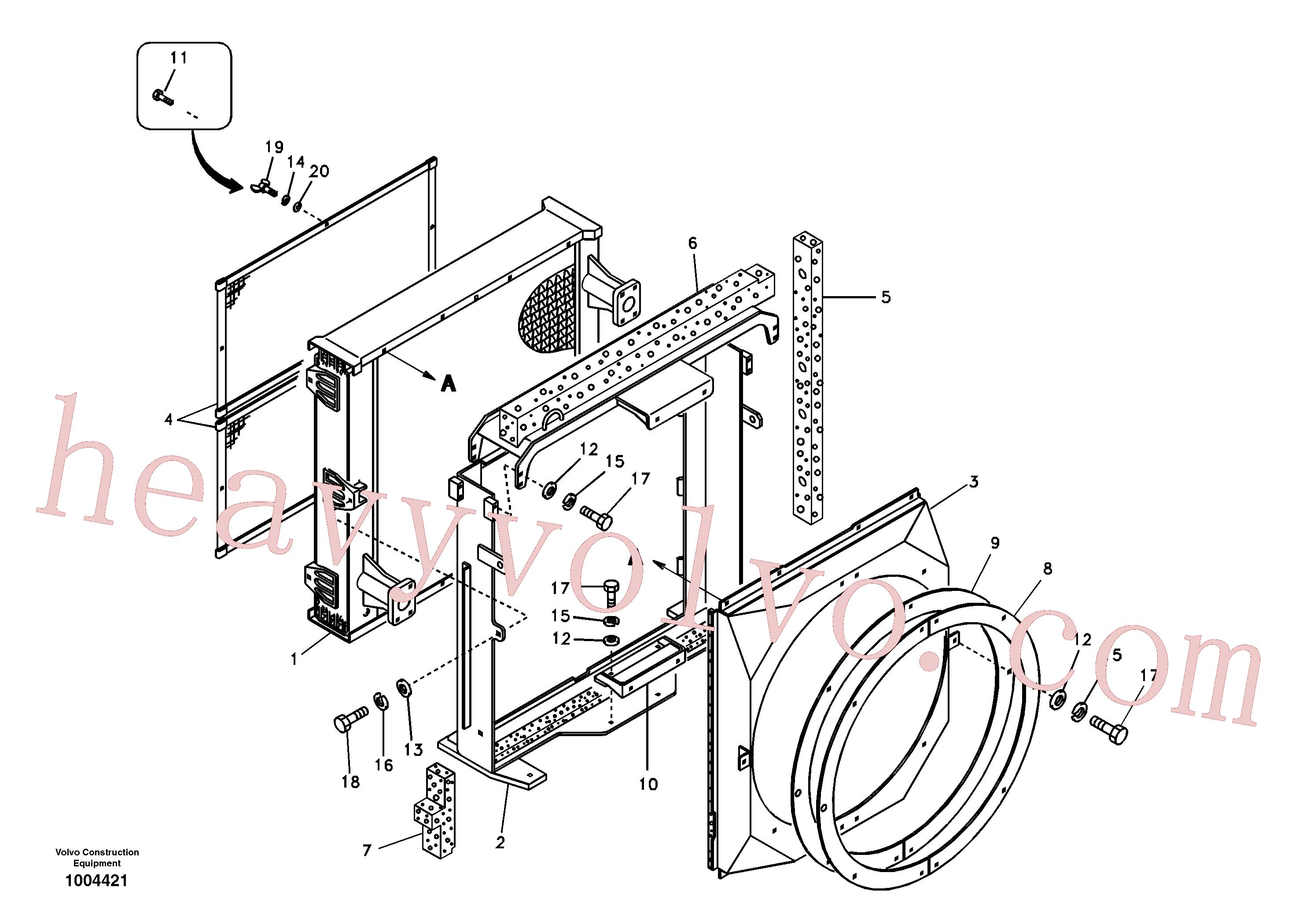 VOE14518830 Fan Shroud for Volvo Excavator spare