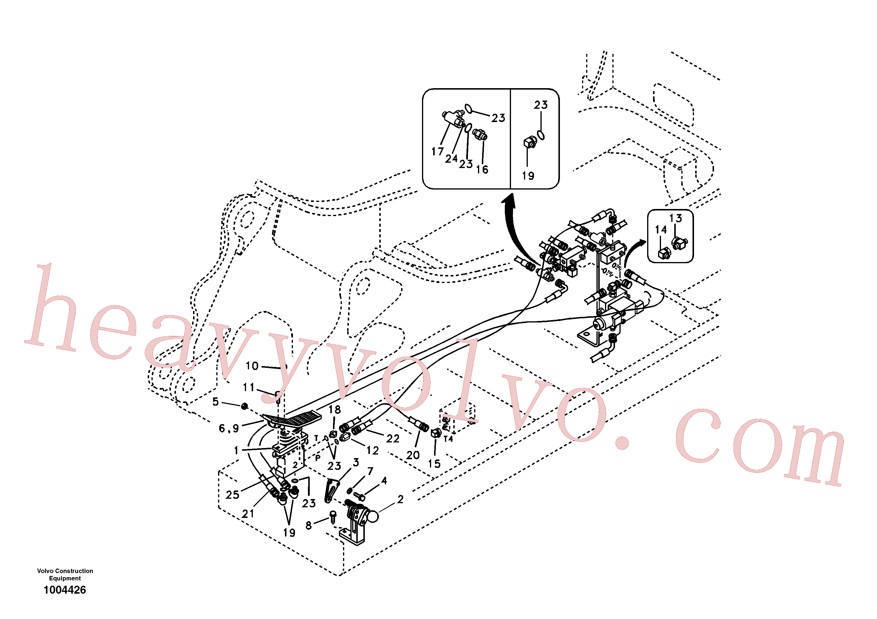 China Made VOE14520631 T-nipple parts for Volvo Excavator