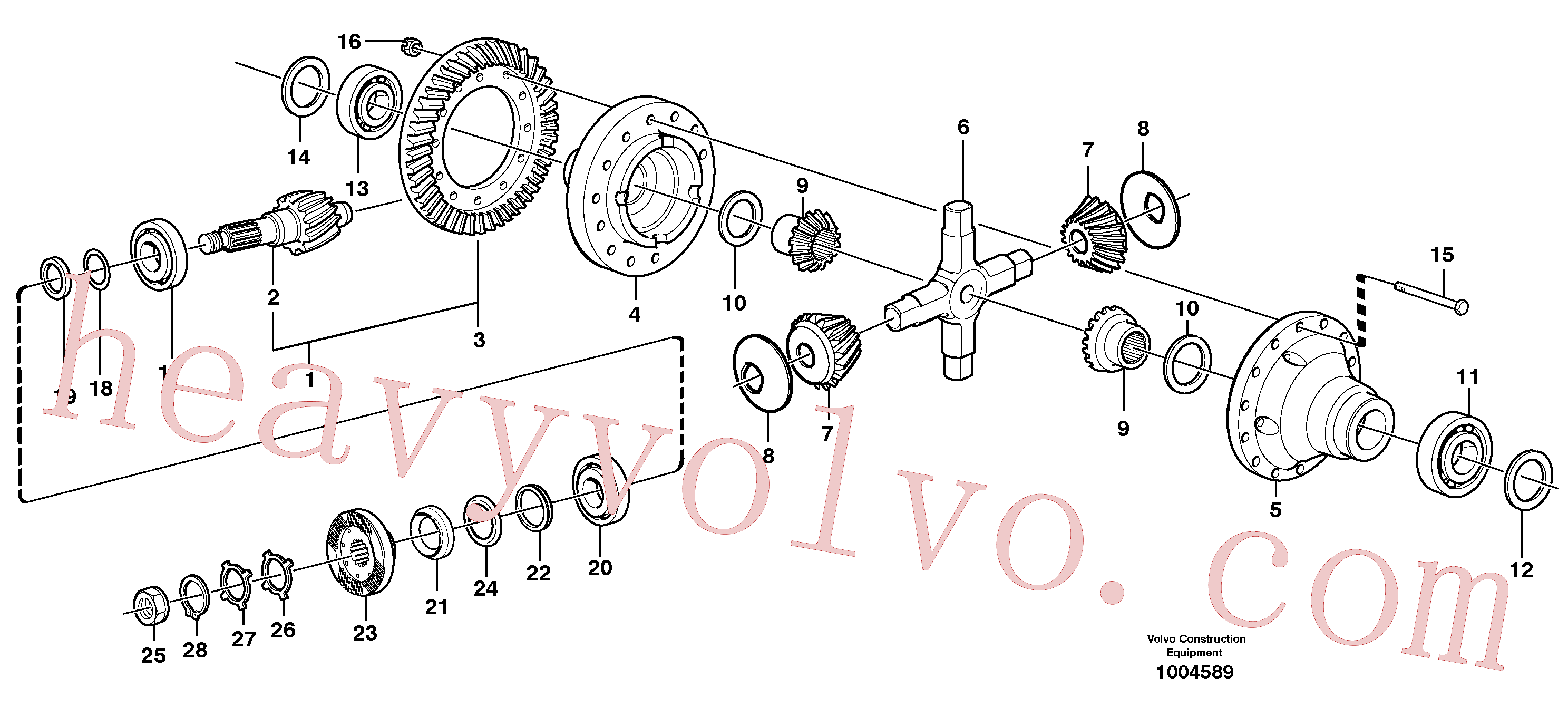 VOE4870246 Spacer ring for Volvo Excavator Parts