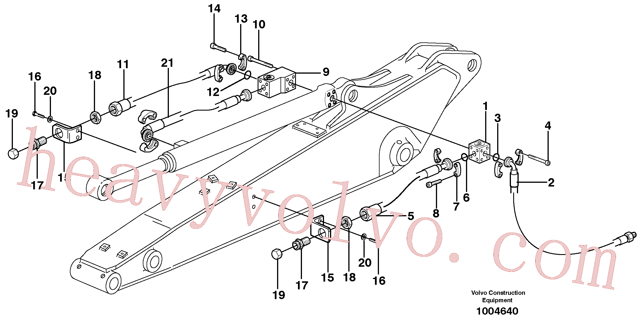 Volvo VOE14372273 Hydraulic hose aftermarket part for sale