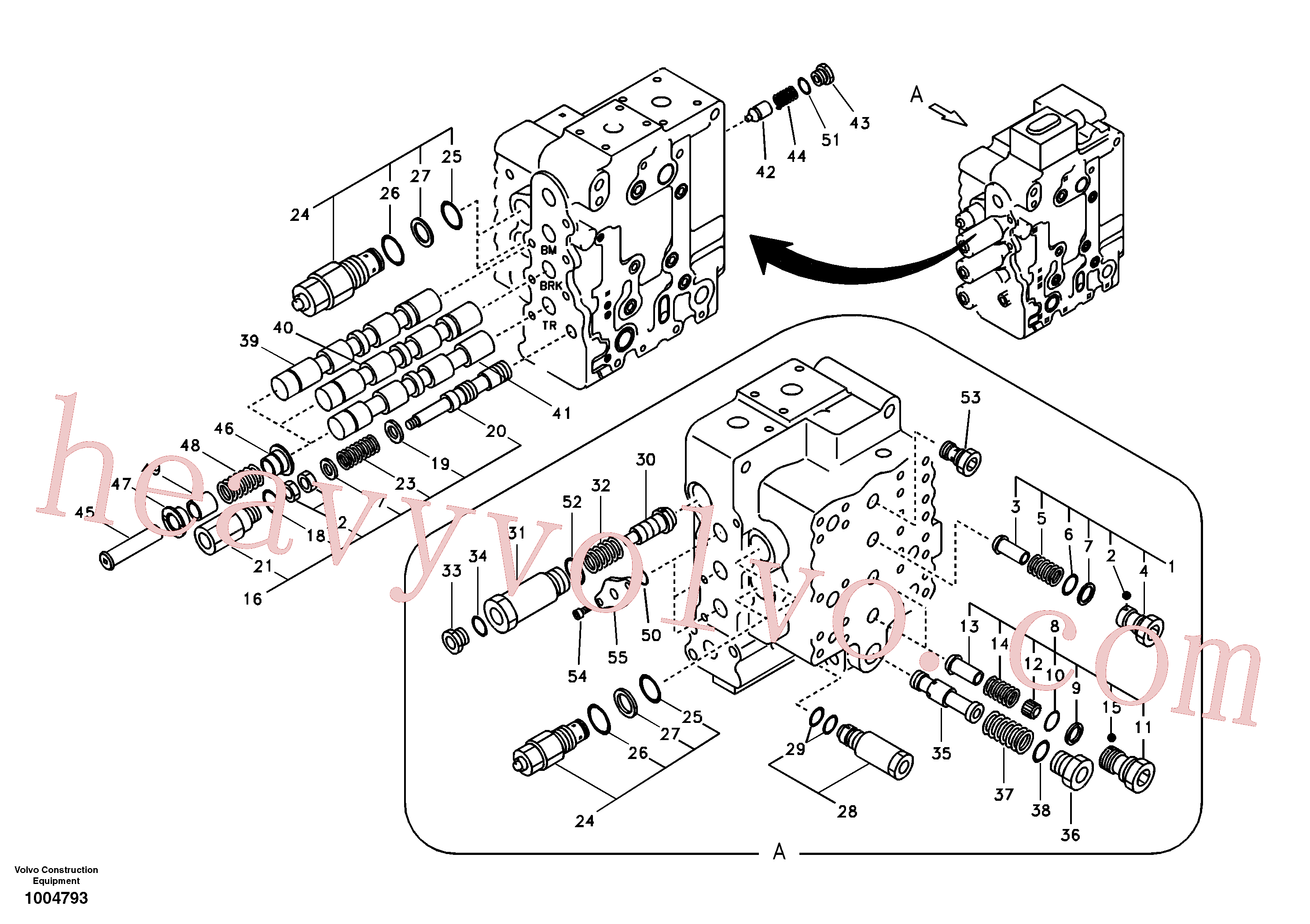 SA7270-11080 Non-return valve for Volvo Excavator spare