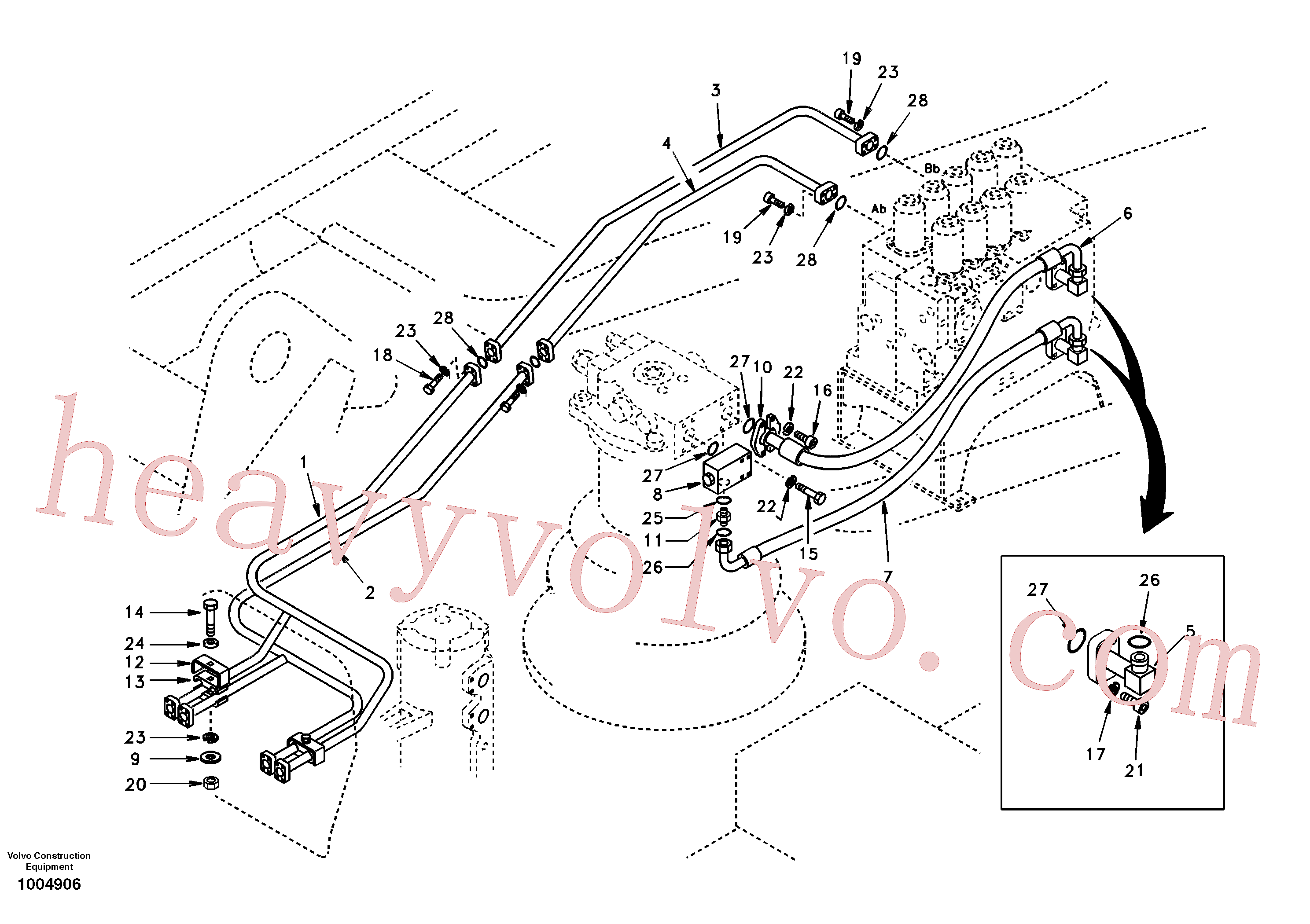 China Made VOE14674396 Pipe parts for Volvo Excavator