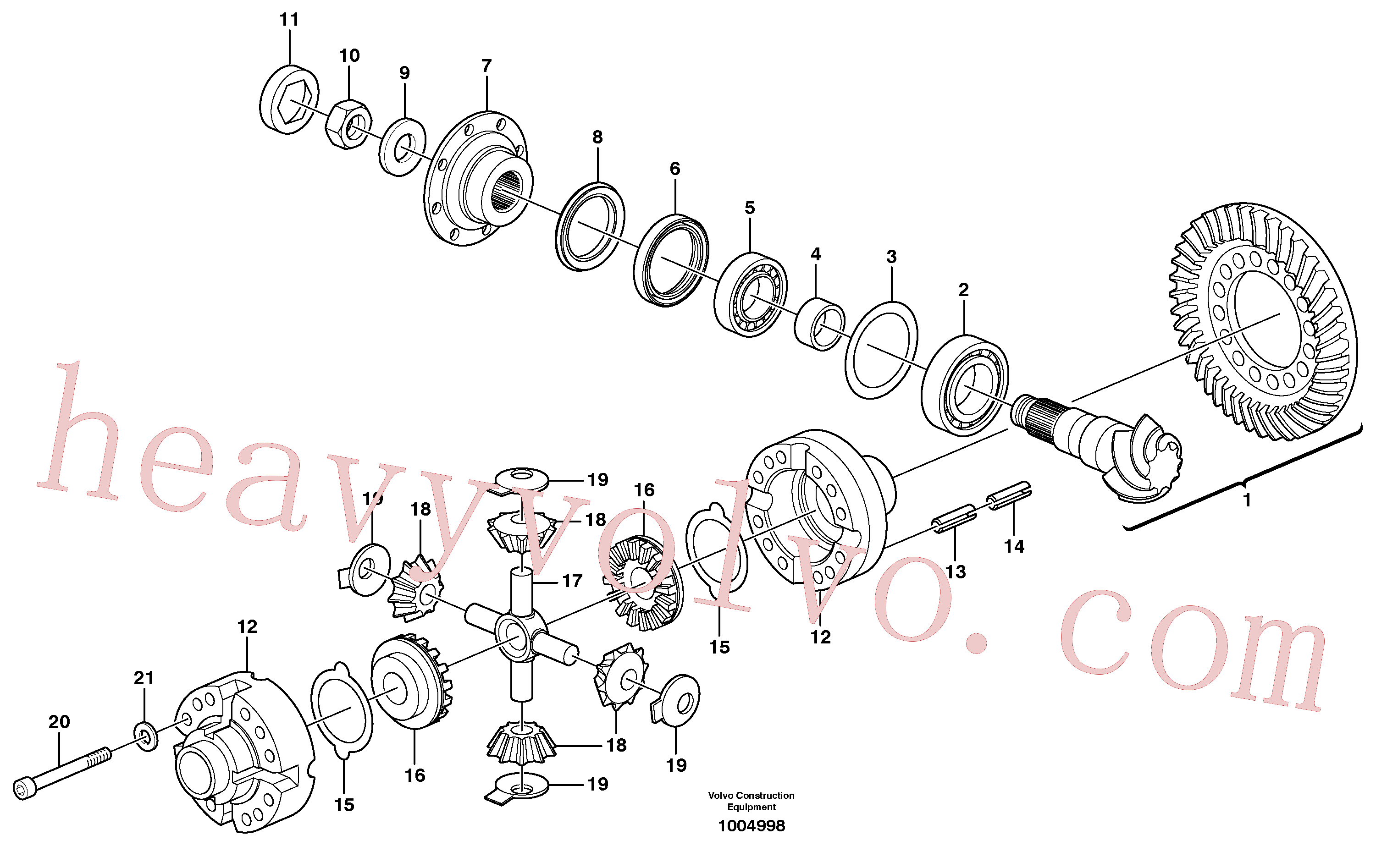 VOE951993 Spring pin for Volvo Excavator spare