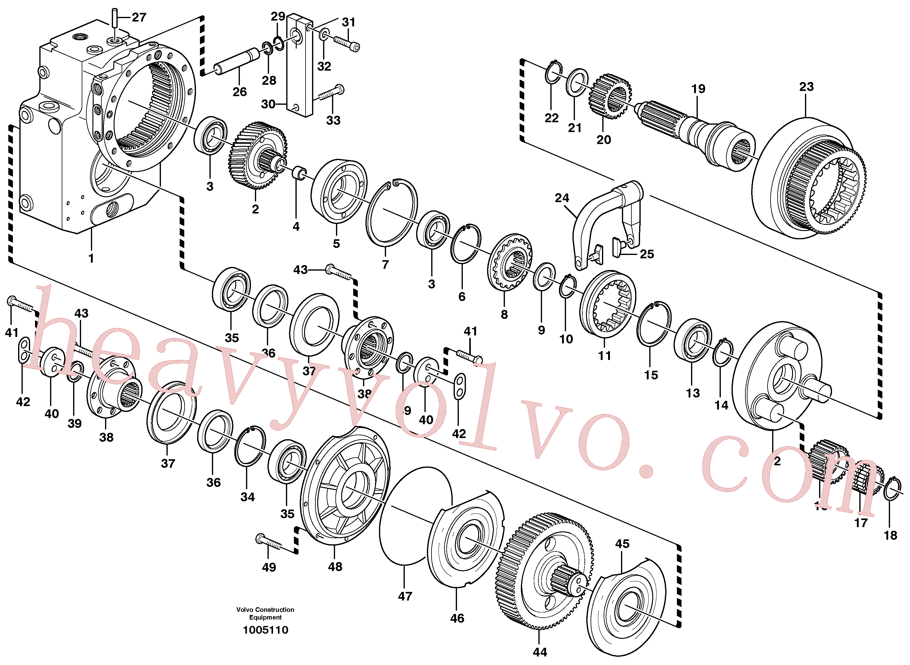 Wholesale VOE14375091 Transmission for Volvo Excavator
