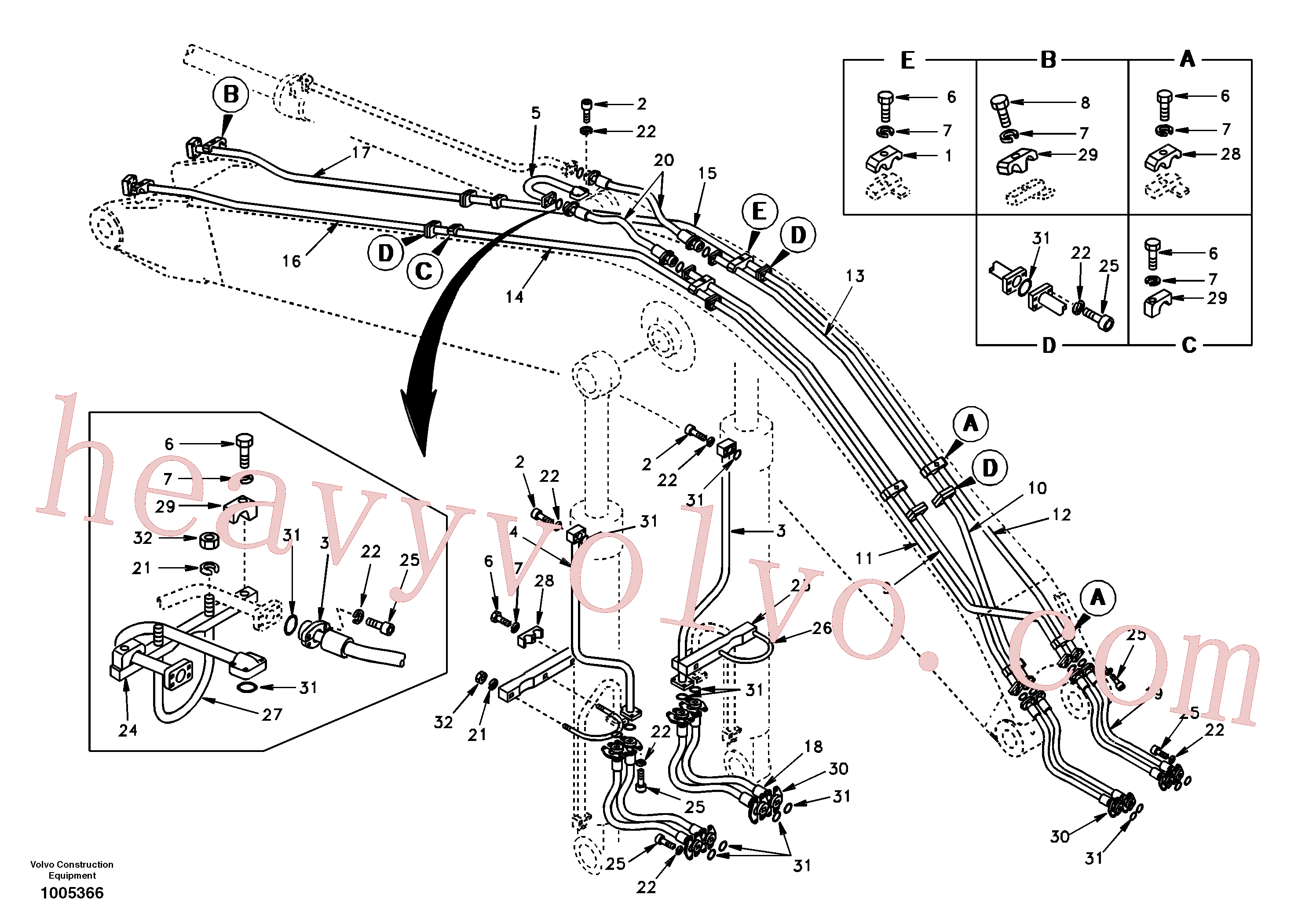 Volvo VOE14674385 Pipe aftermarket part for sale