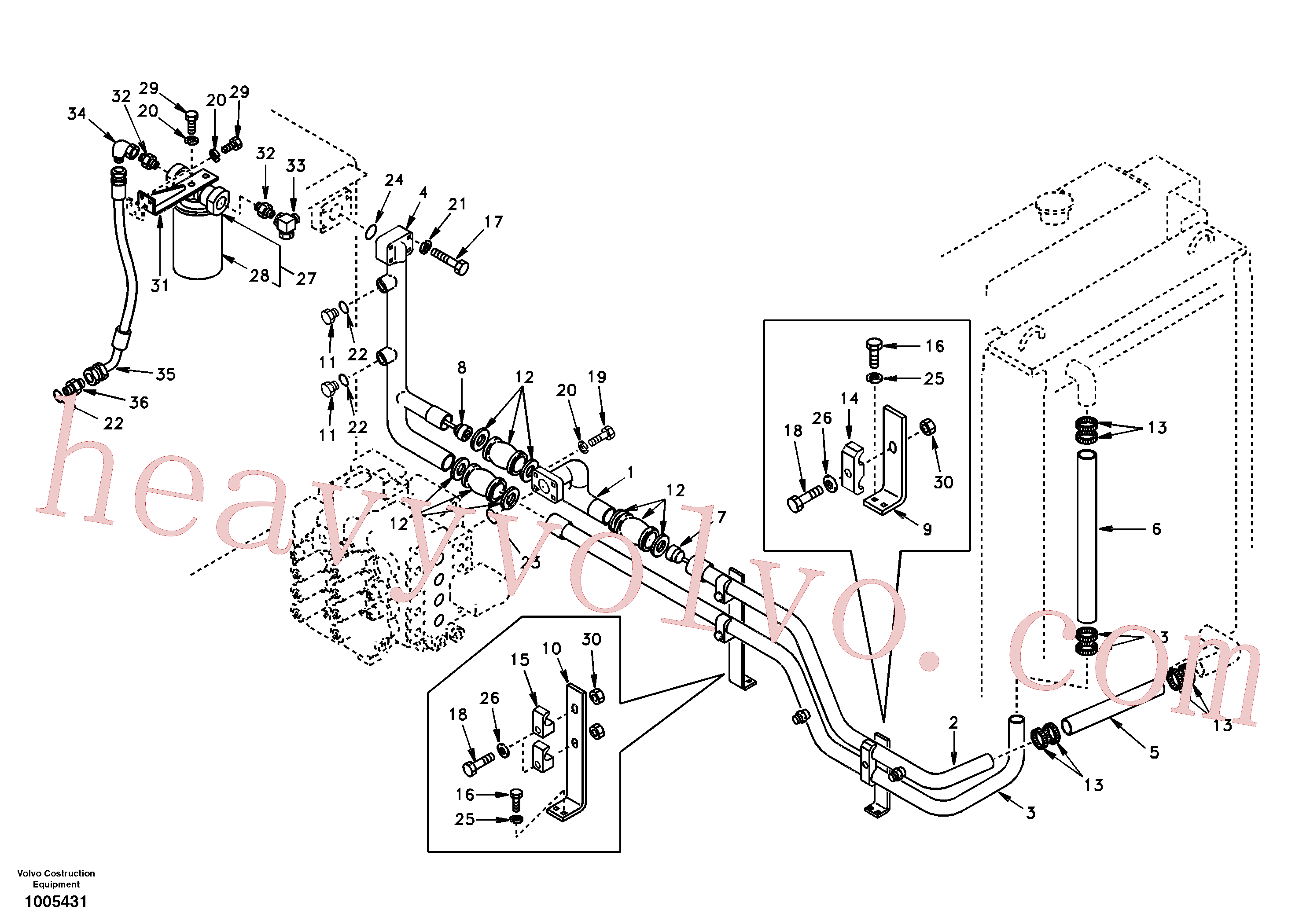 China Made SA9452-05209 Rockmaster/1SC parts for Volvo Excavator
