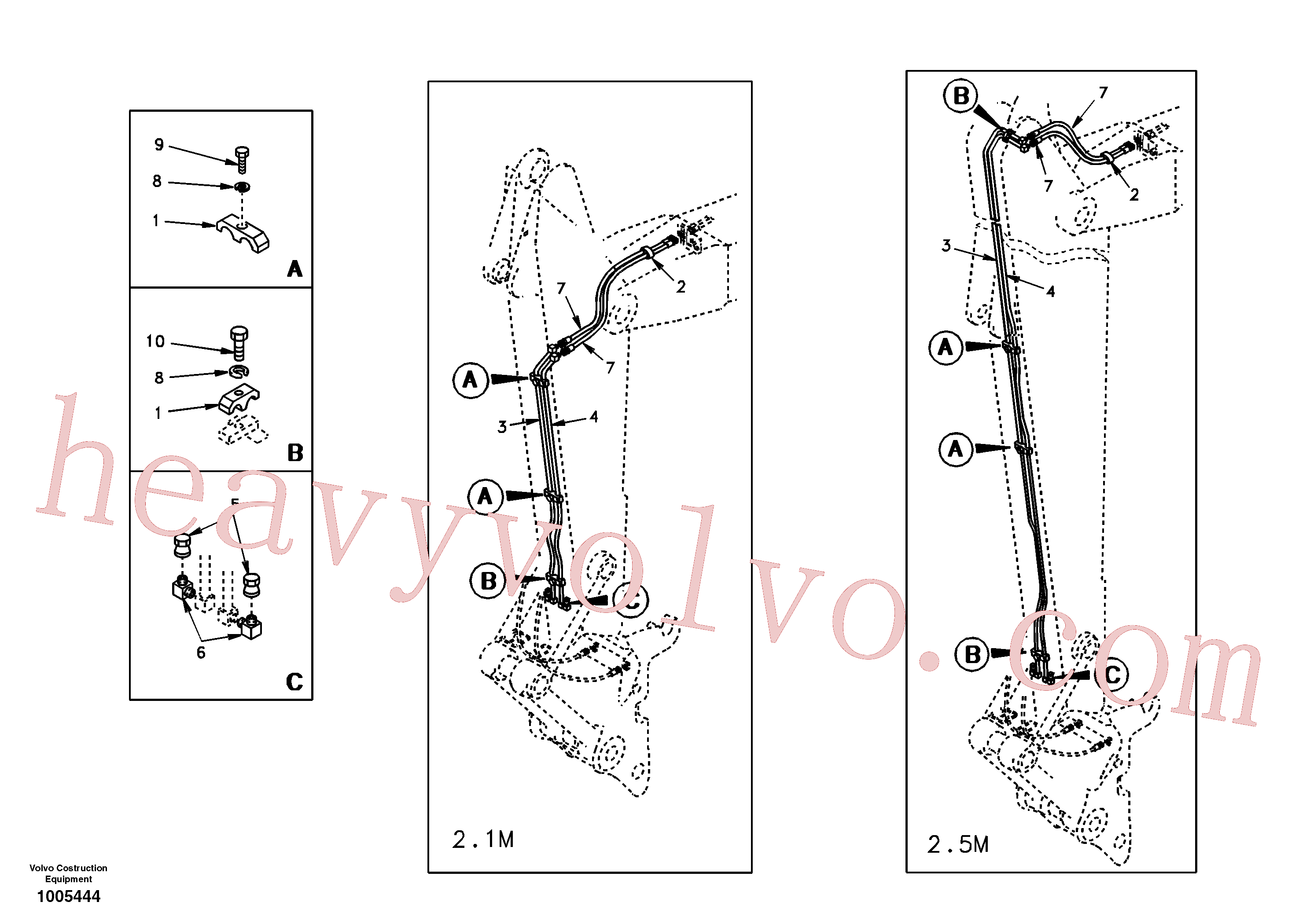 Wholesale SA1174-58220 Rubber clamp for Volvo Excavator