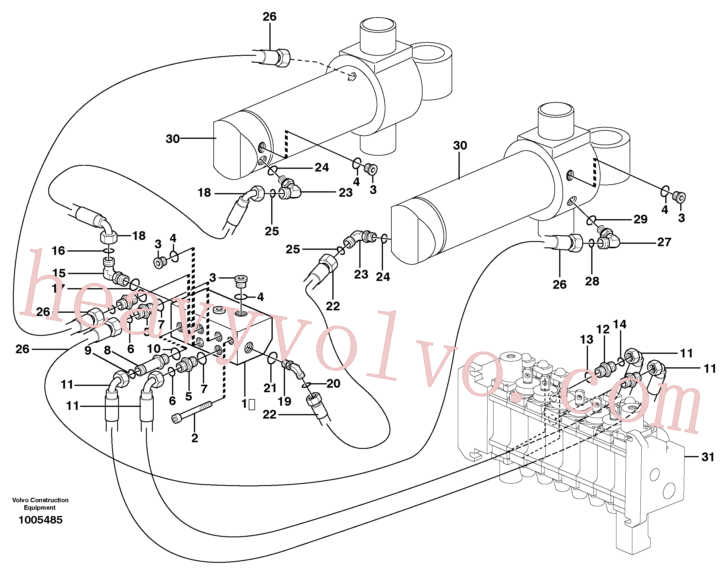 Volvo VOE11882803 Hose assembly aftermarket part for sale