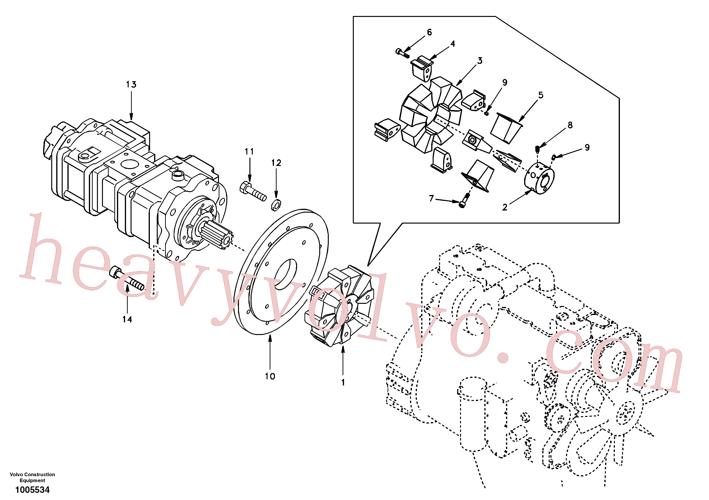 SA160H-6 Clamp for Volvo Excavator Parts