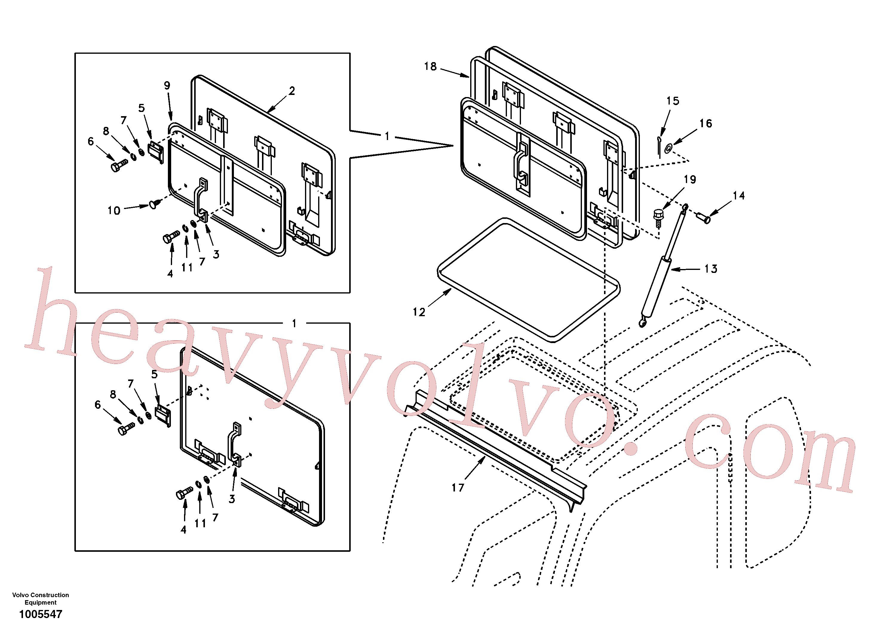 SA9011-10603 Bolt for Volvo Excavator Parts