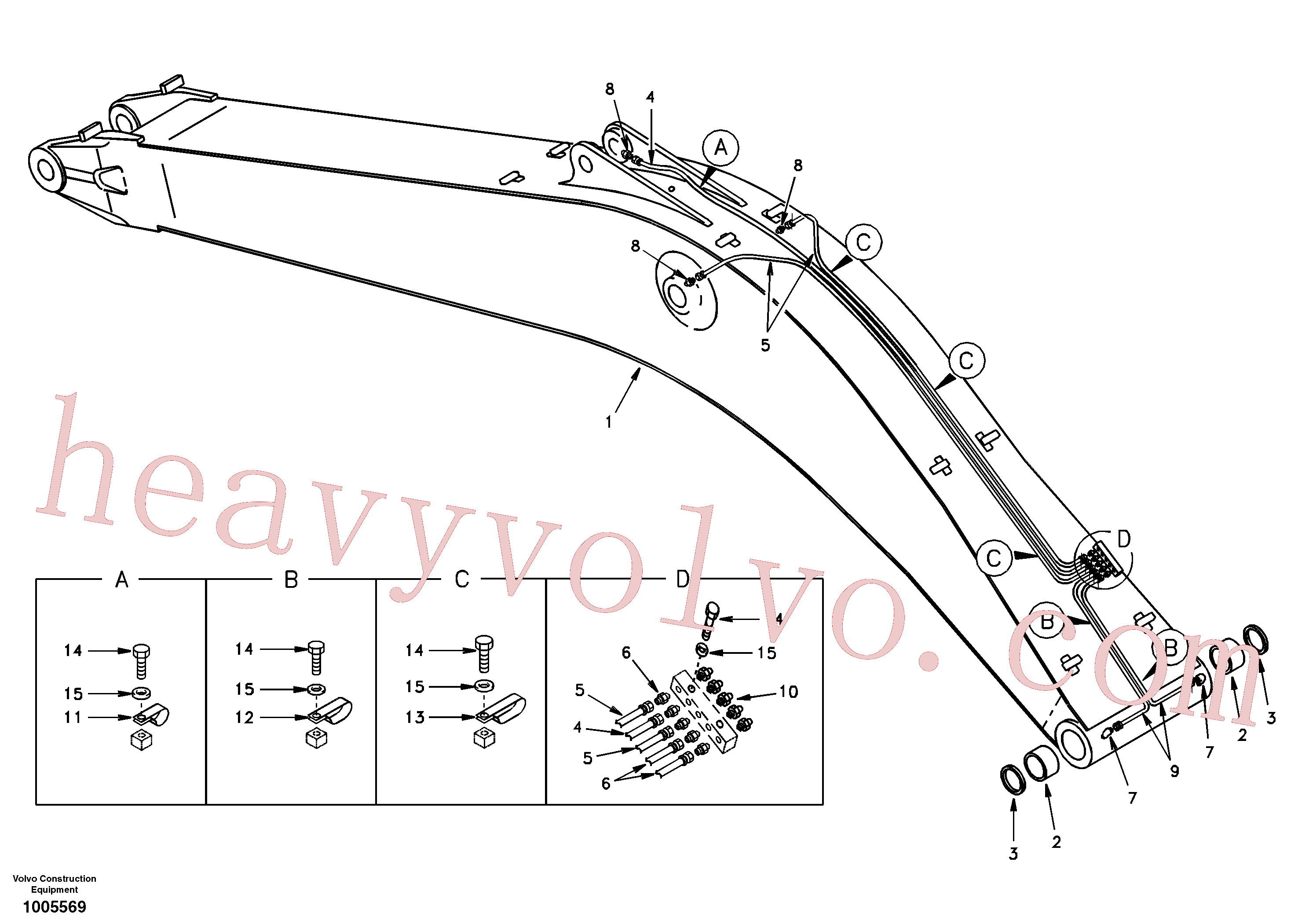 SA1173-00331 Bushing for Volvo Excavator spare